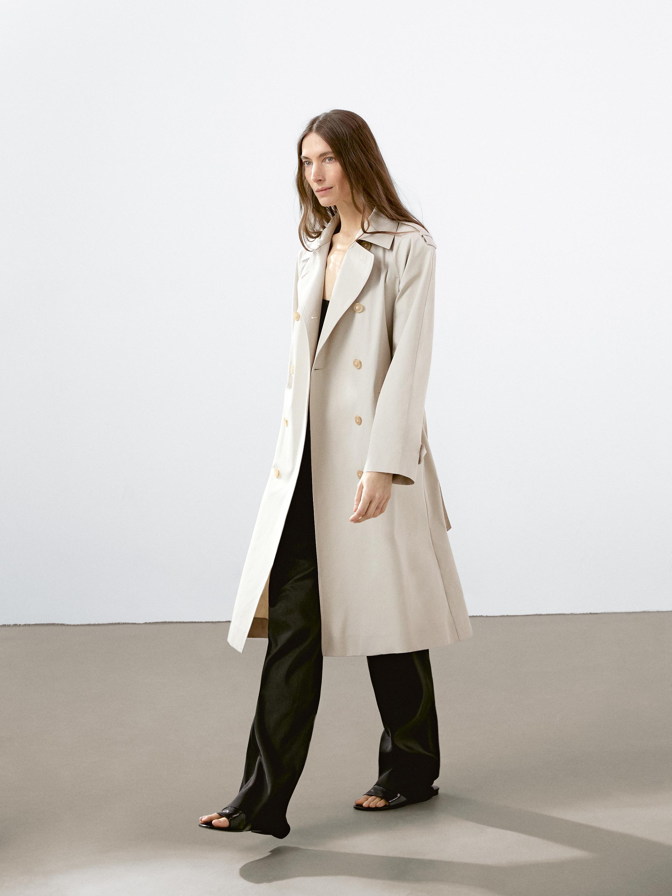 Classic water-repellent trench coat