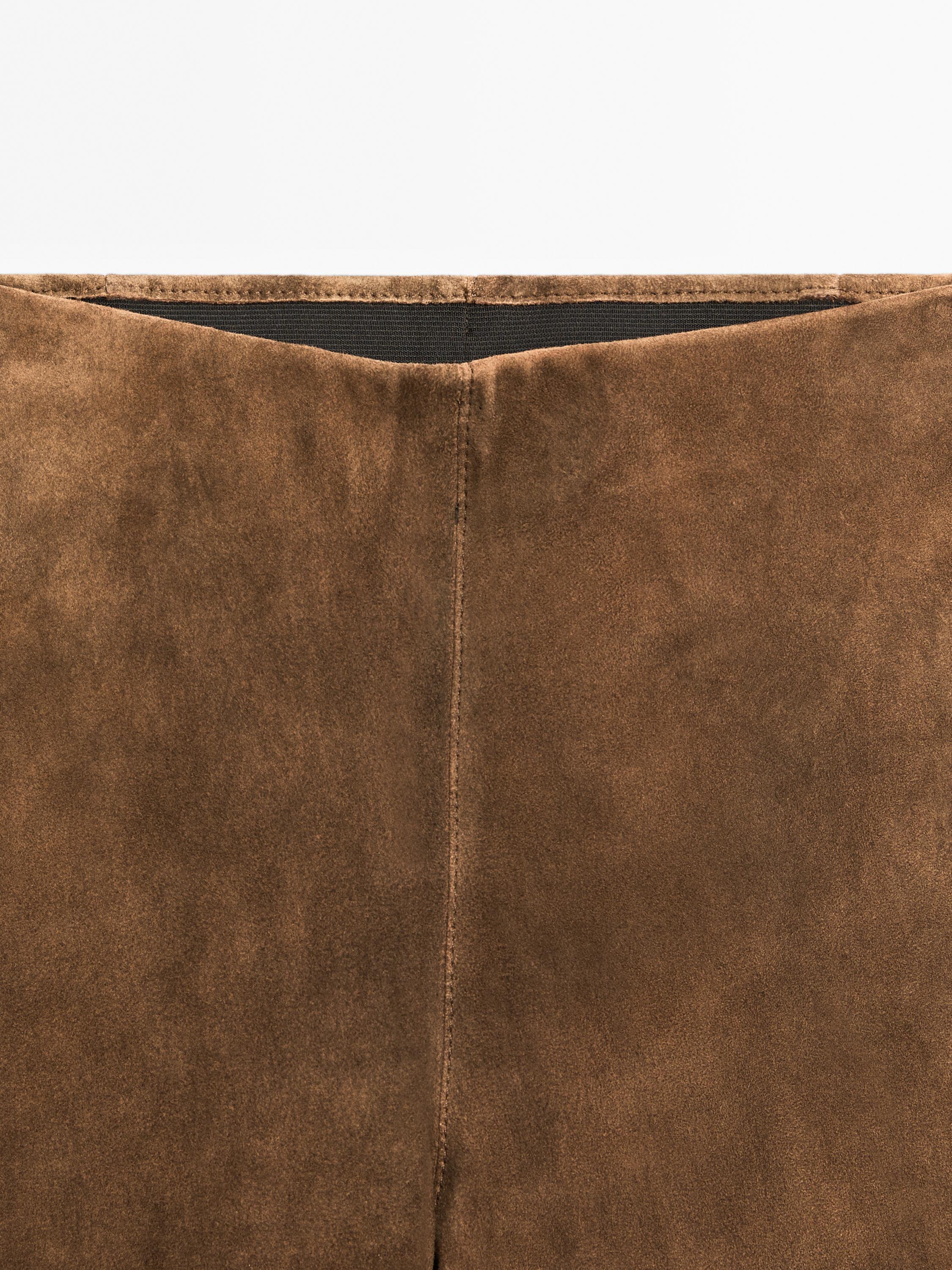 ★ Massimo Dutti★ Flare Suede Leather Pants 05304514700 05304514700-o9.jpg?ts=