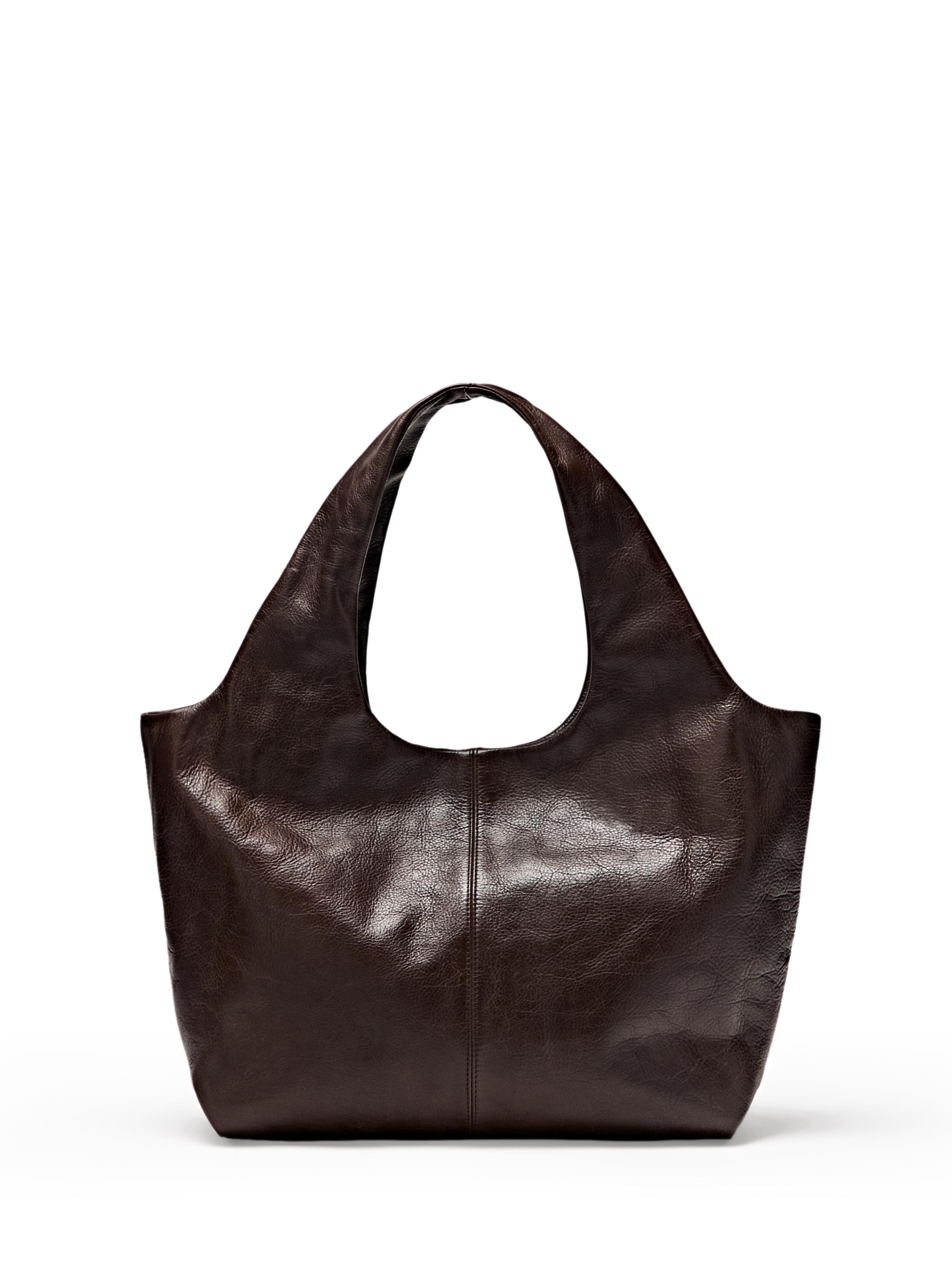 Medium nappa leather bag — BROWN