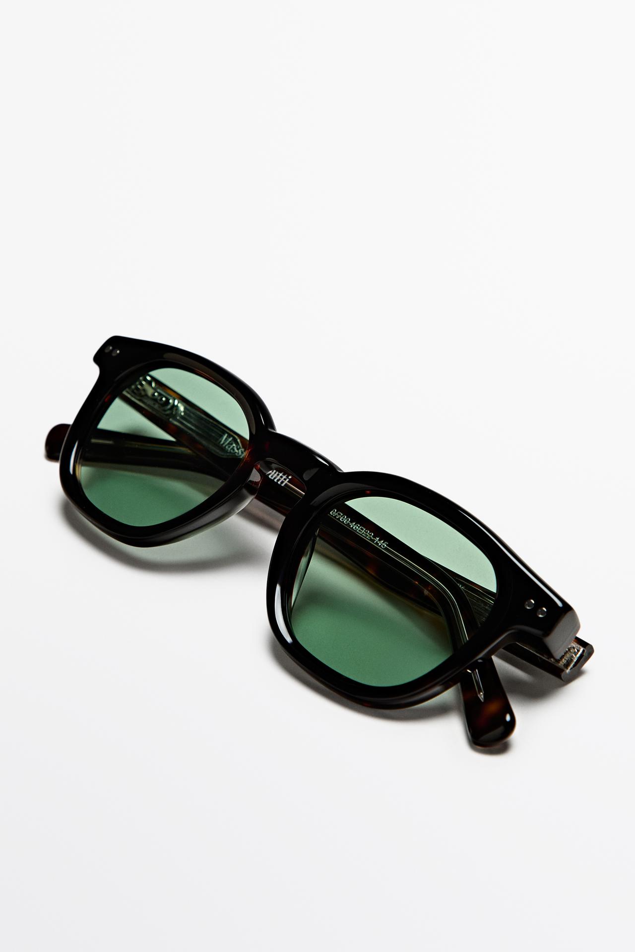 Round sunglasses — BROWN