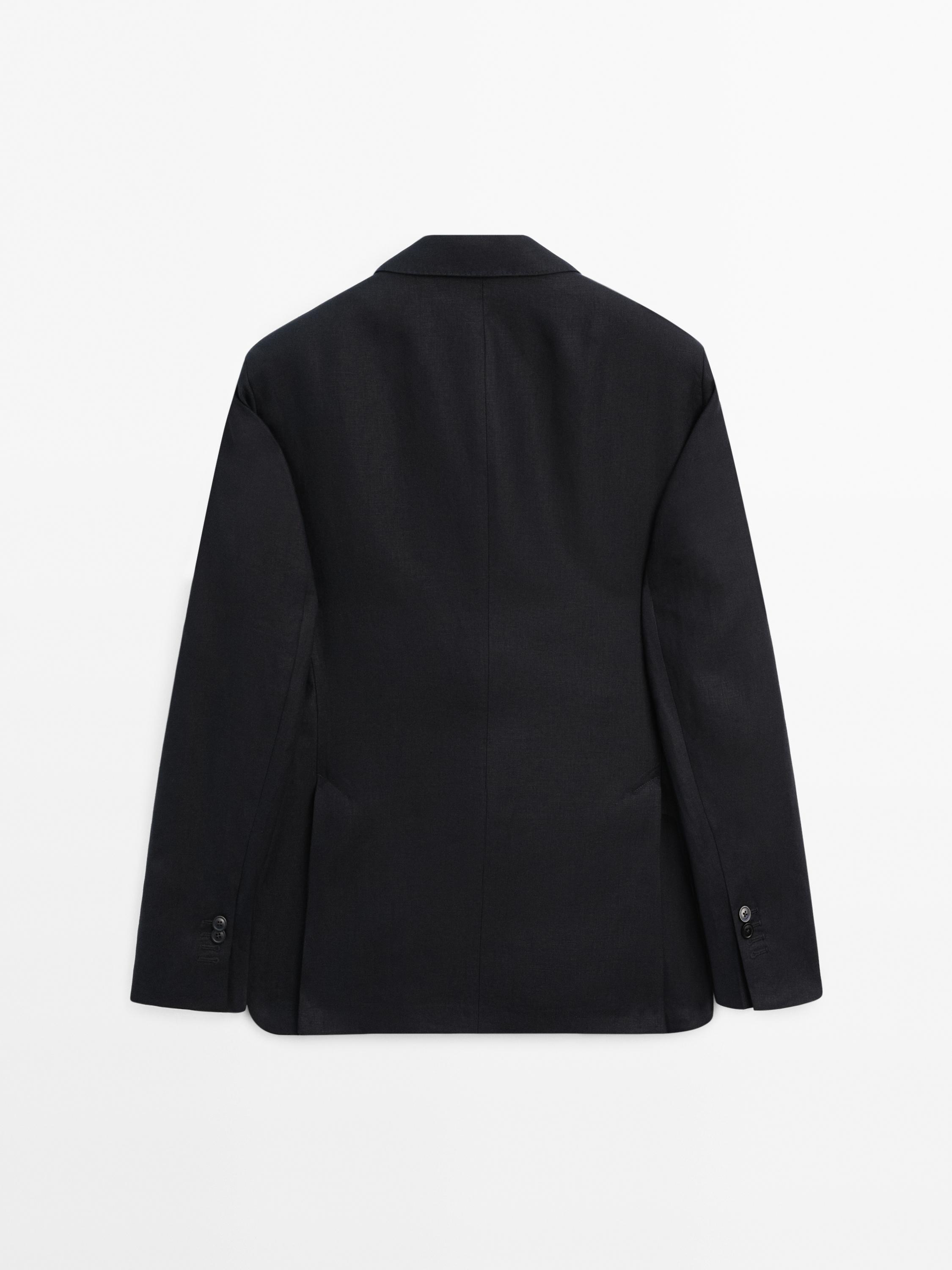 100% linen suit blazer