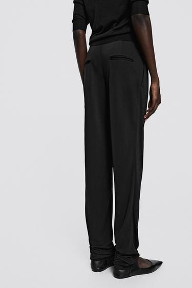 Flowing slim fit pants - LIMITED EDITION — BLACK 2