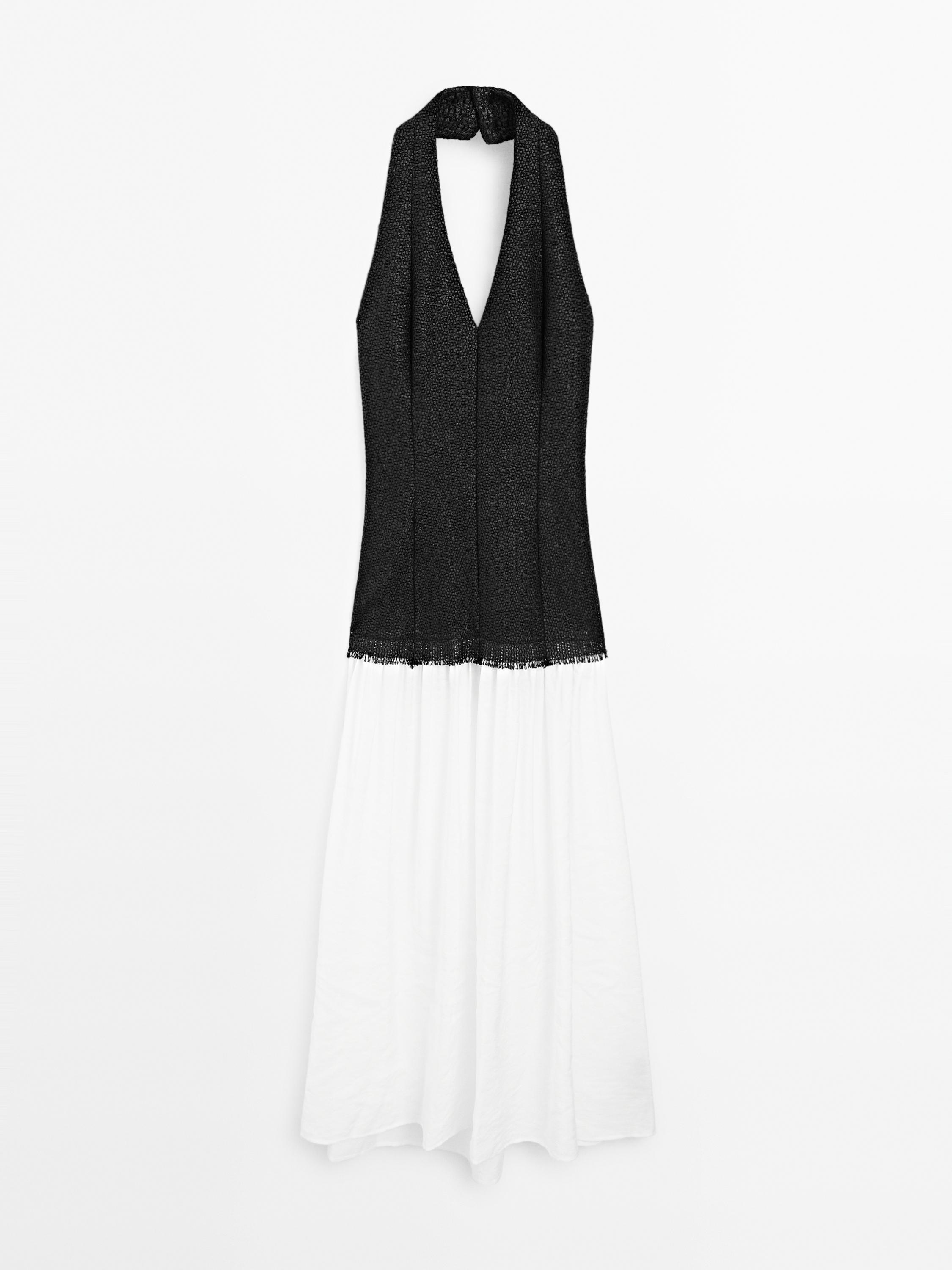 فستان طويل هالتر - STUDIO