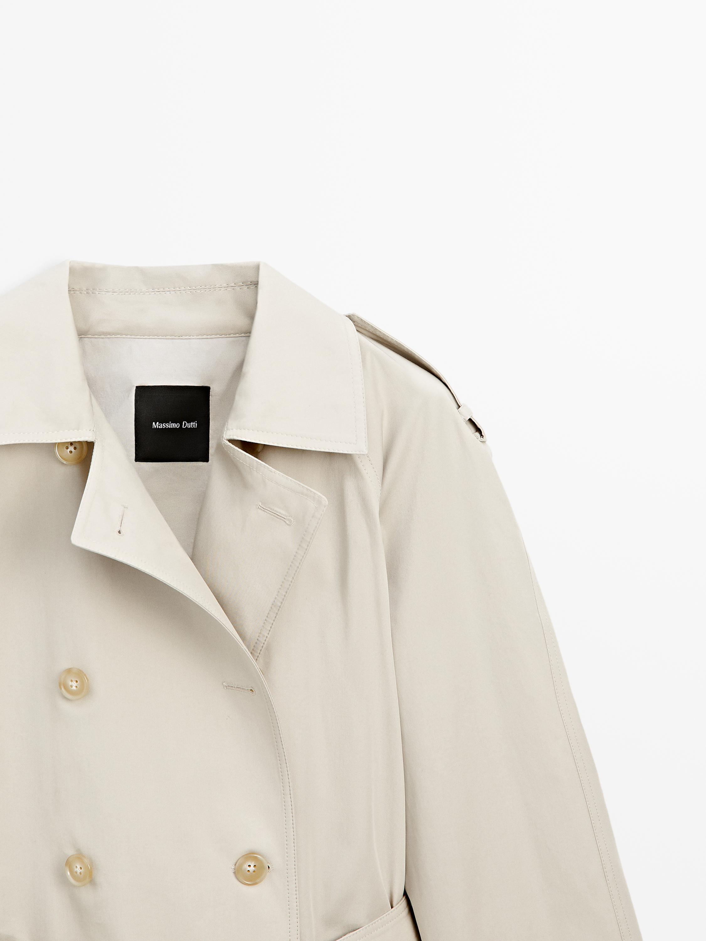 Classic water-repellent trench coat · Beige, Green · Coats