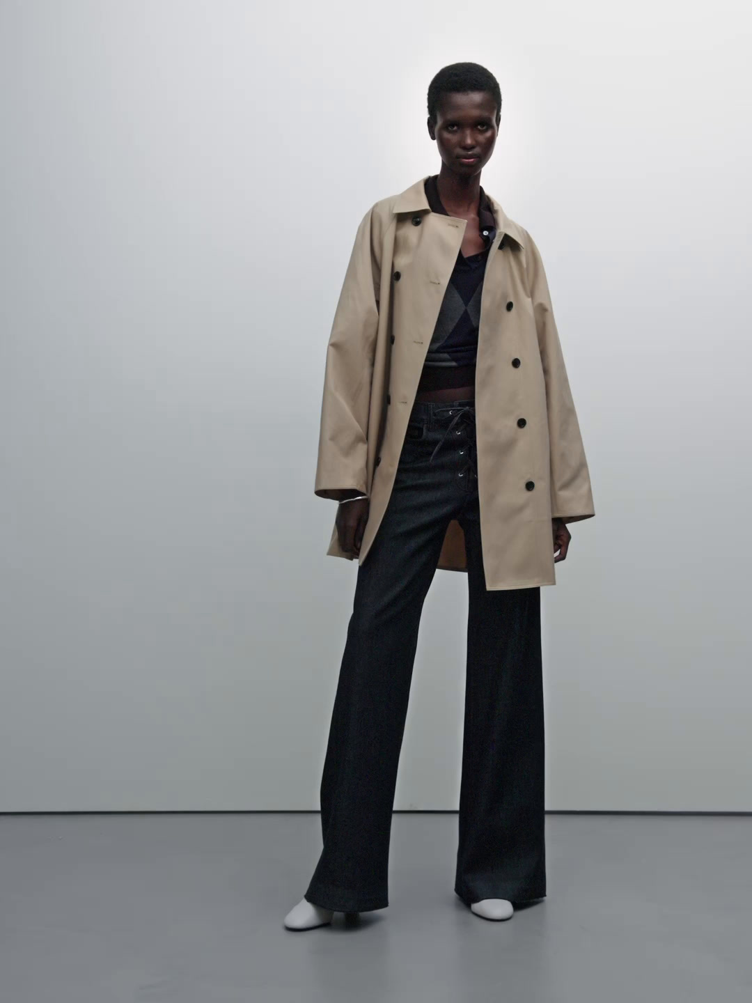 Cotton blend trench coat