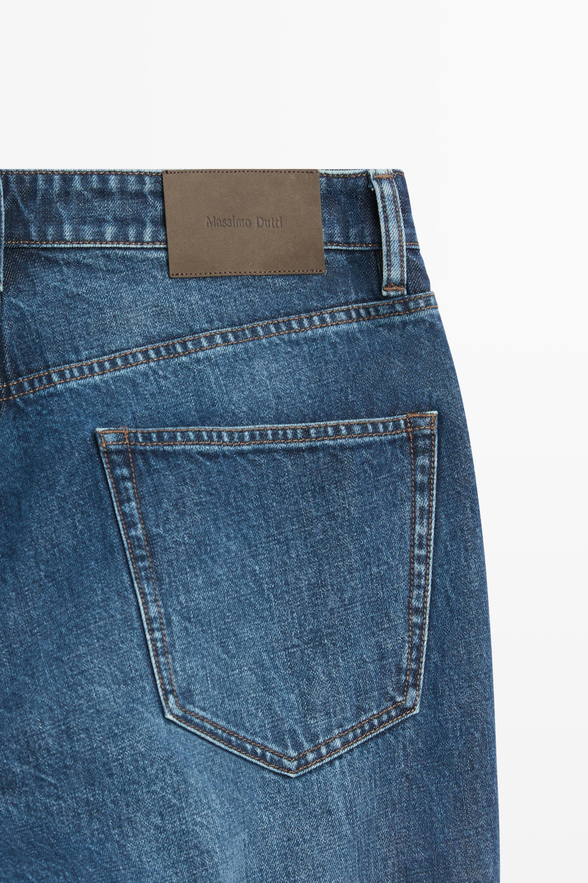 Tapered fit jeans — DARK BLUE