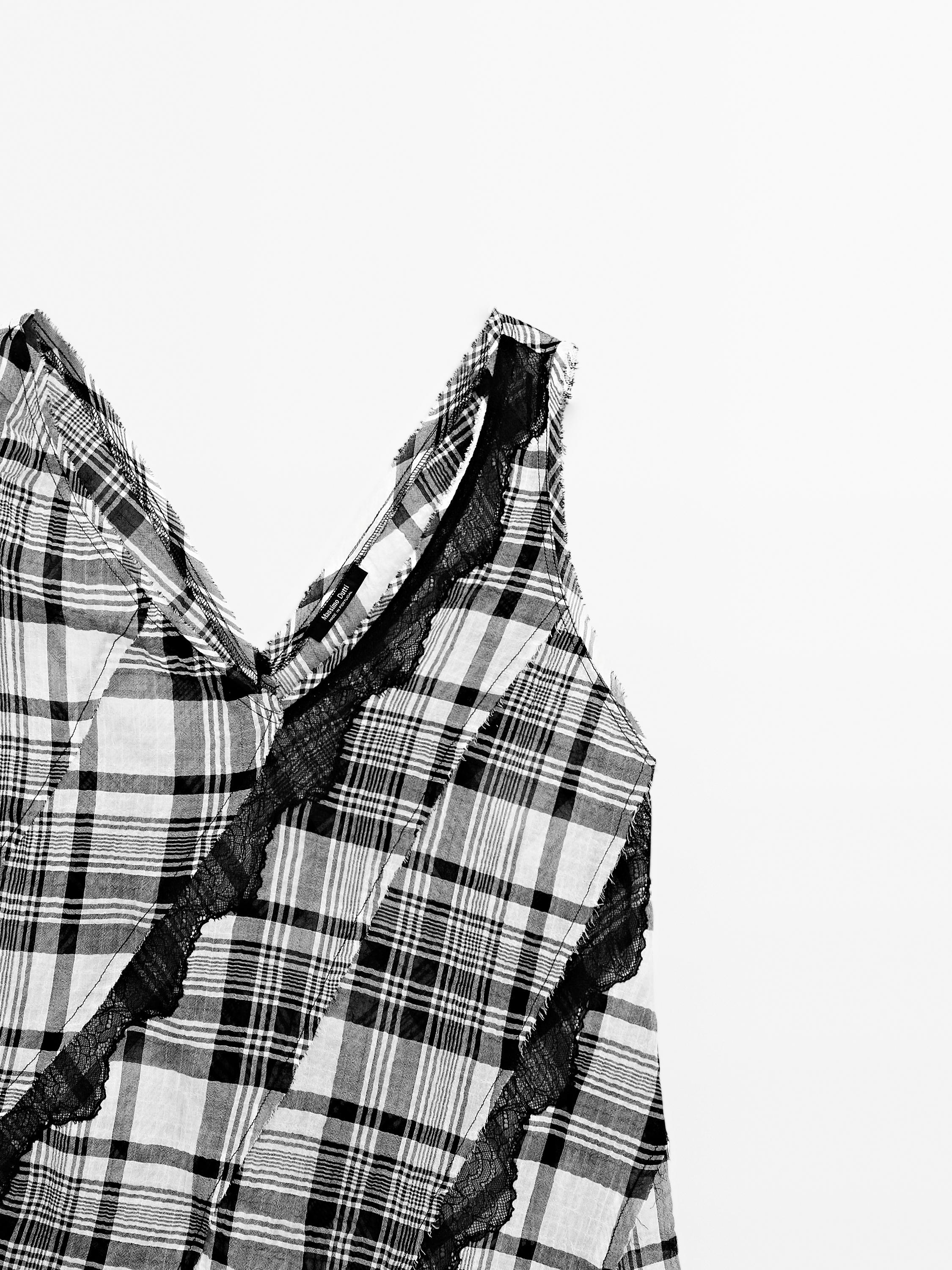 Top z bavlněné směsi s detaily stuh