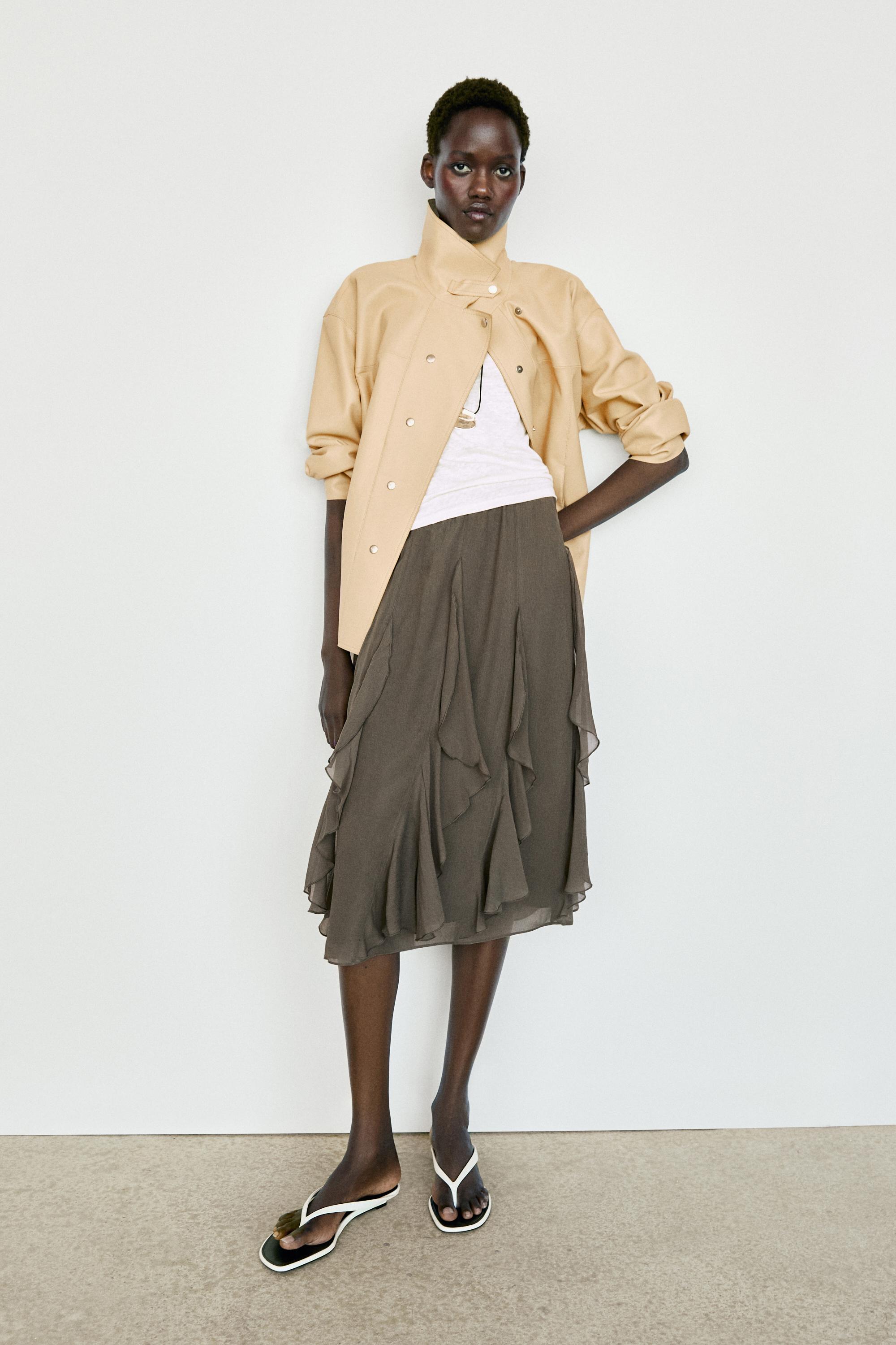 Nappa leather shirt — Vanilla
