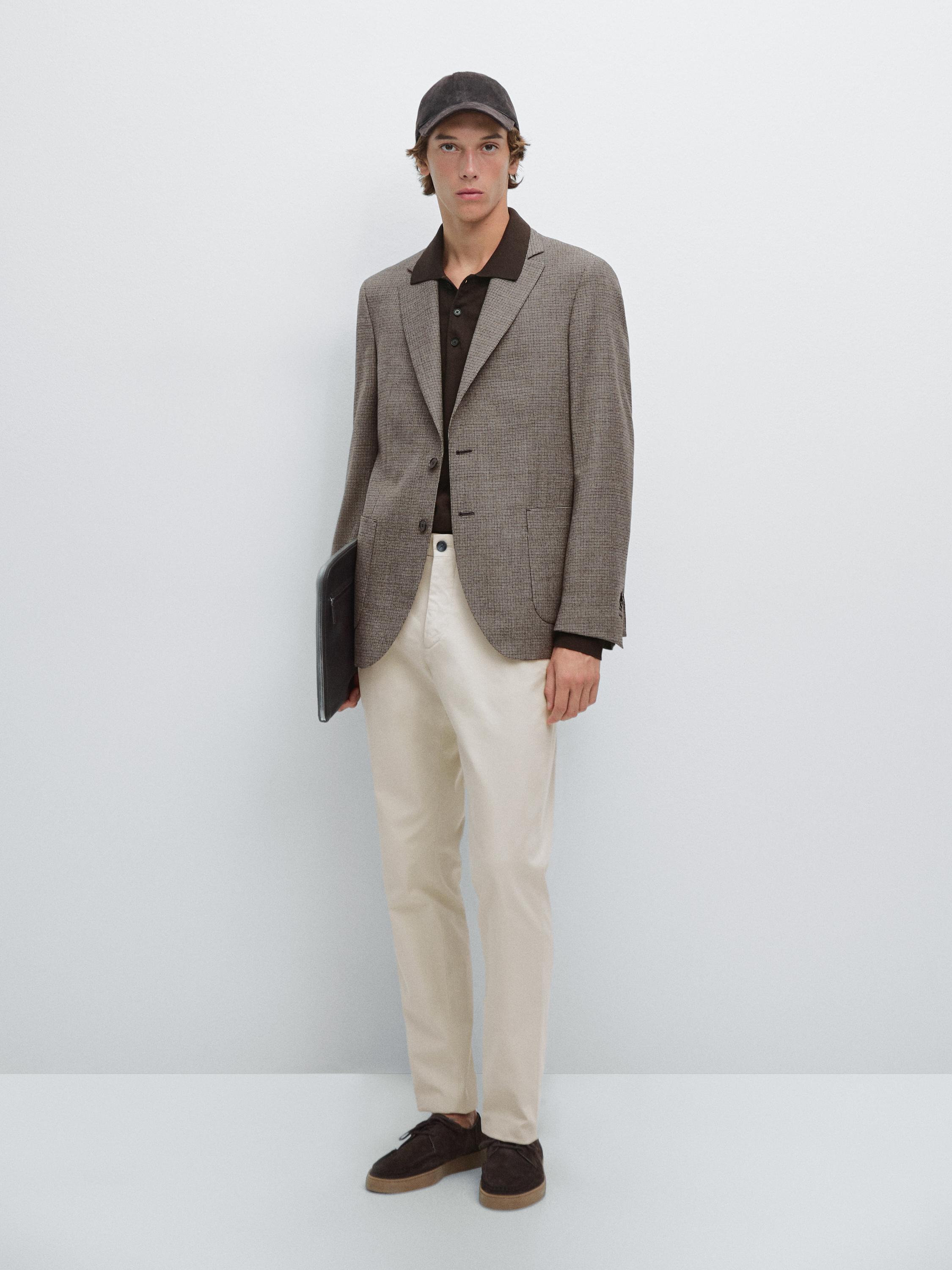 Pantalon slim texturé