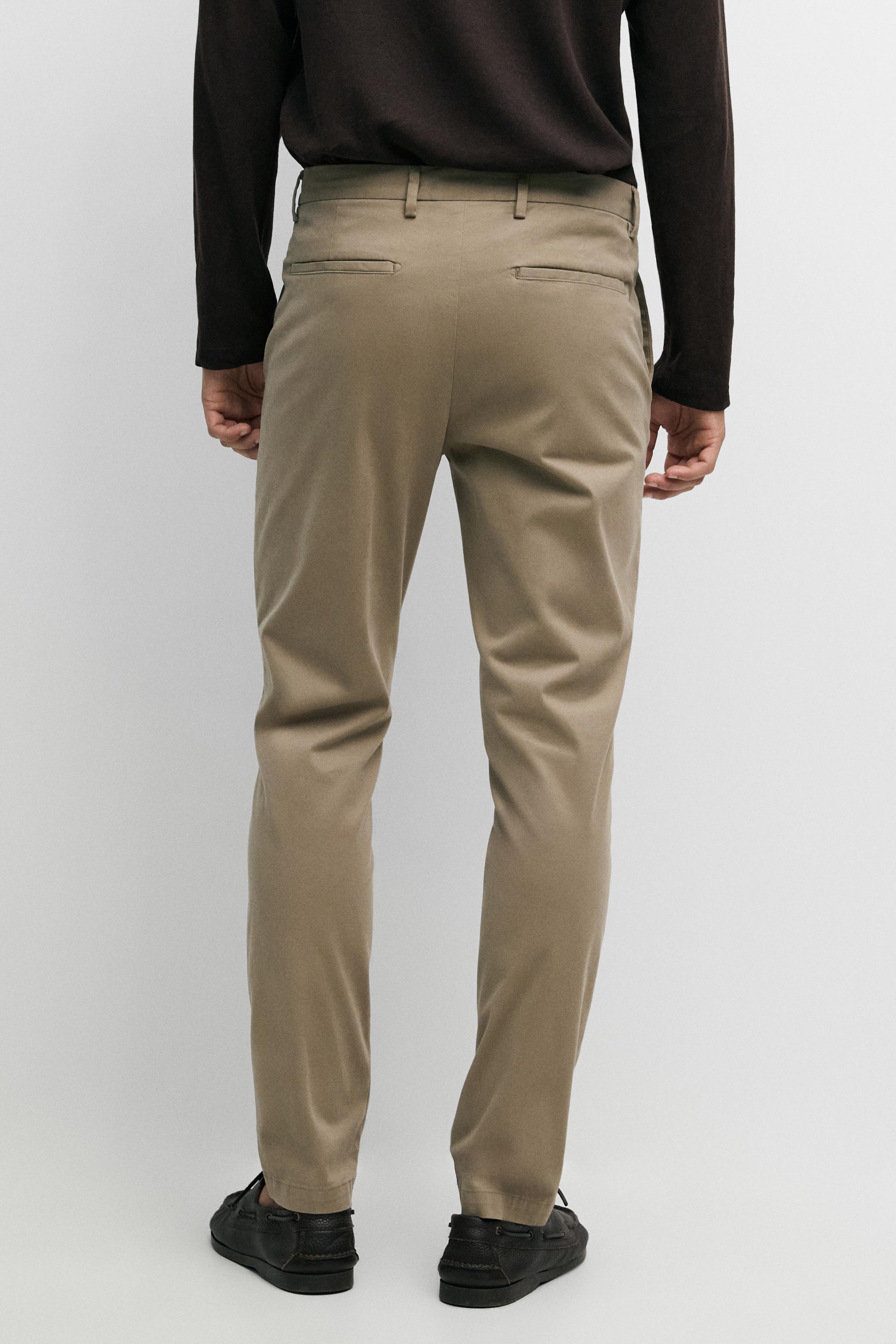 Slim fit cotton trousers — OCHRE