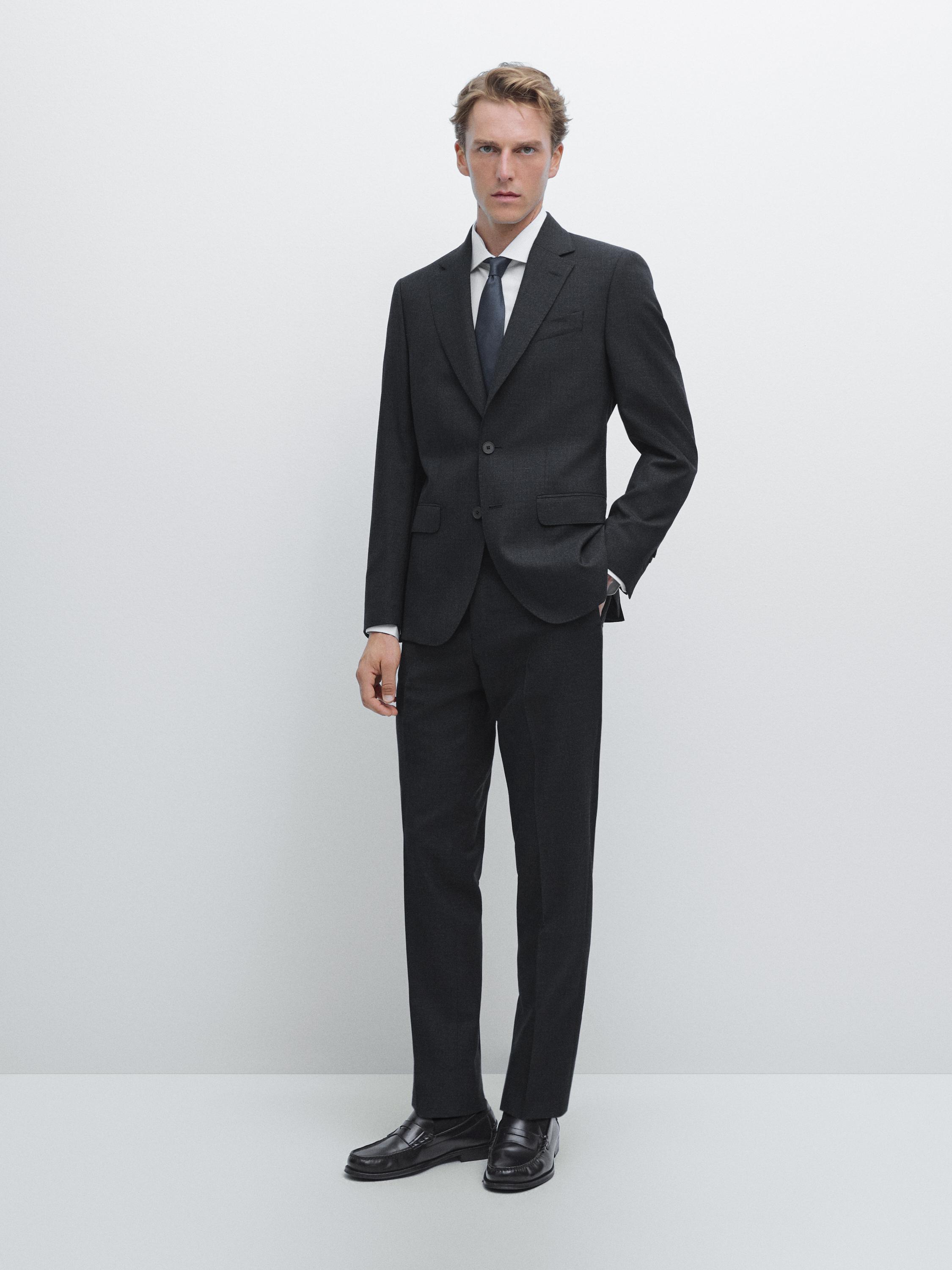 100% wool suit blazer