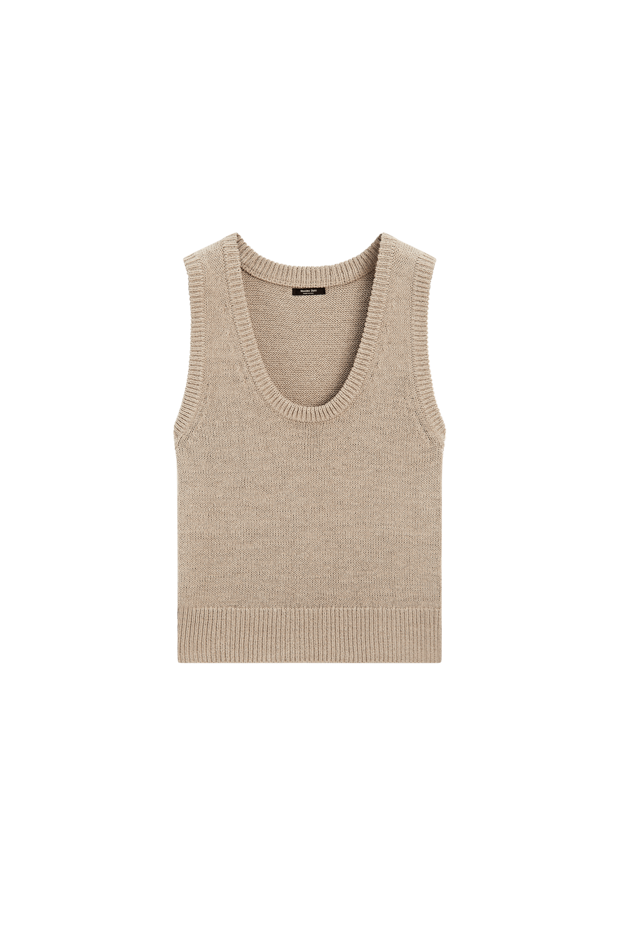 Massimo Dutti Pamuklu ribana triko süveter görsel 7