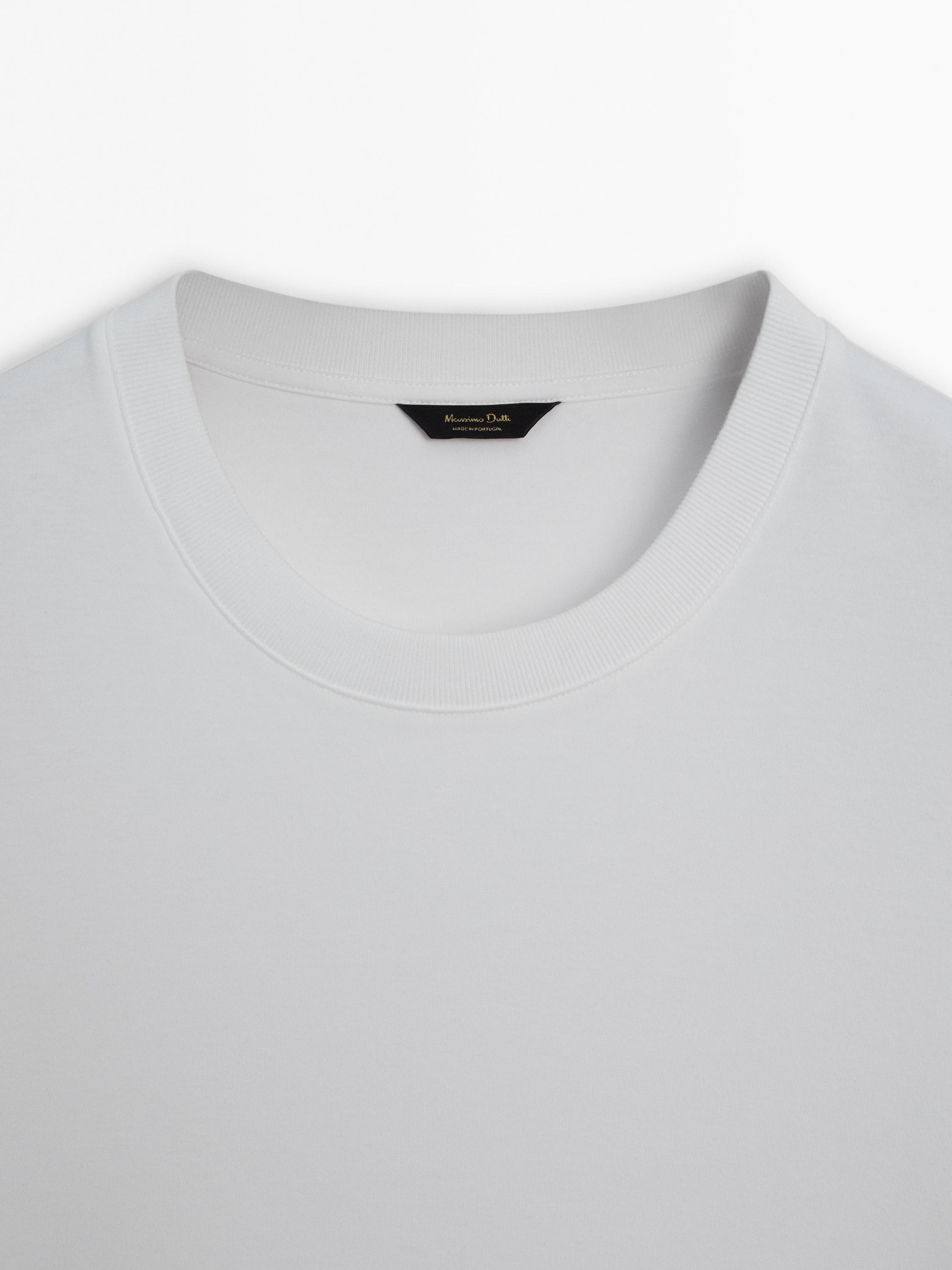 100% cotton short sleeve T-shirt — WHITE