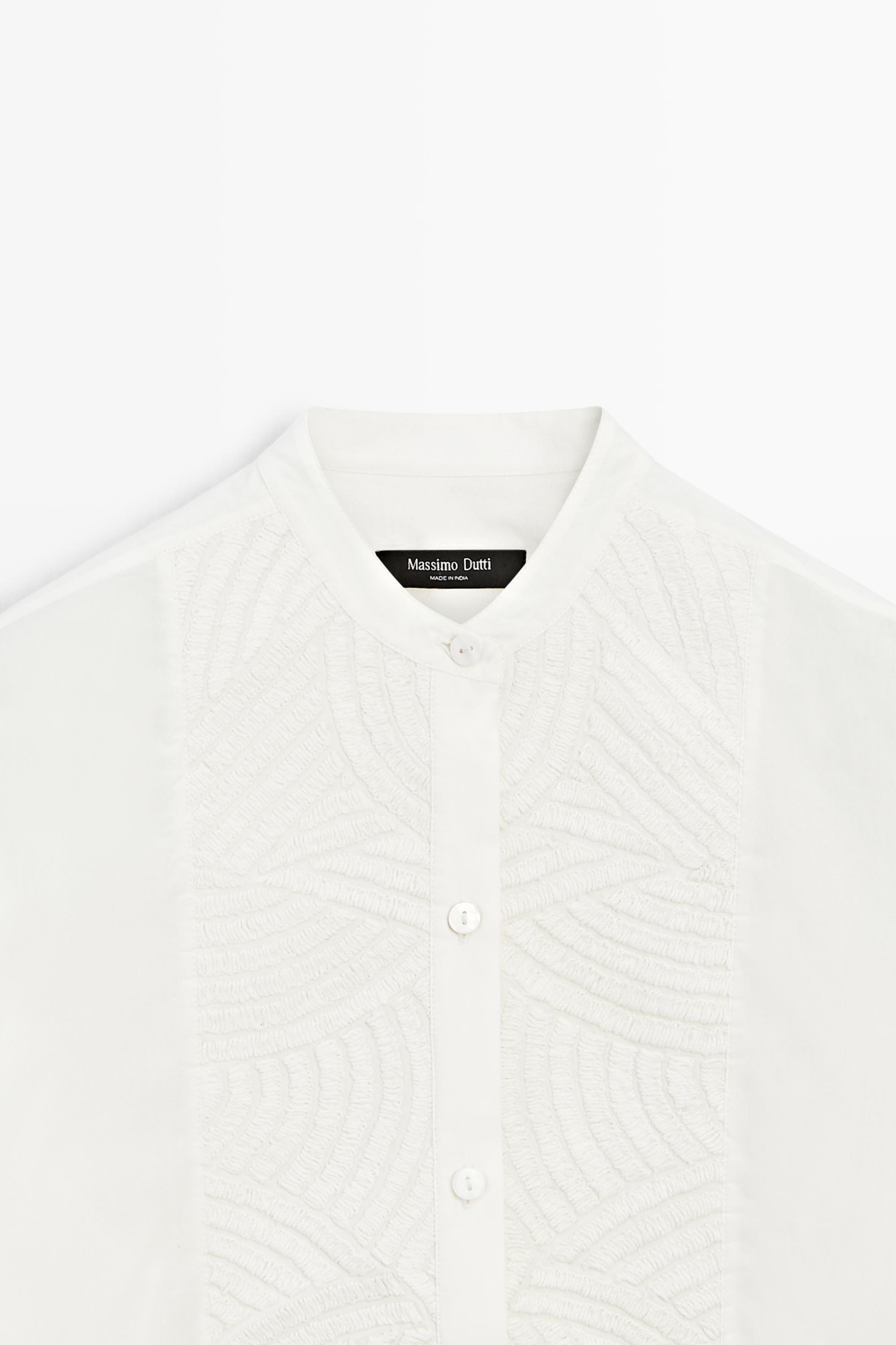 Eterna Excellent Modern Fit Camicia Bianca A Righe Maniche Lunghe 41