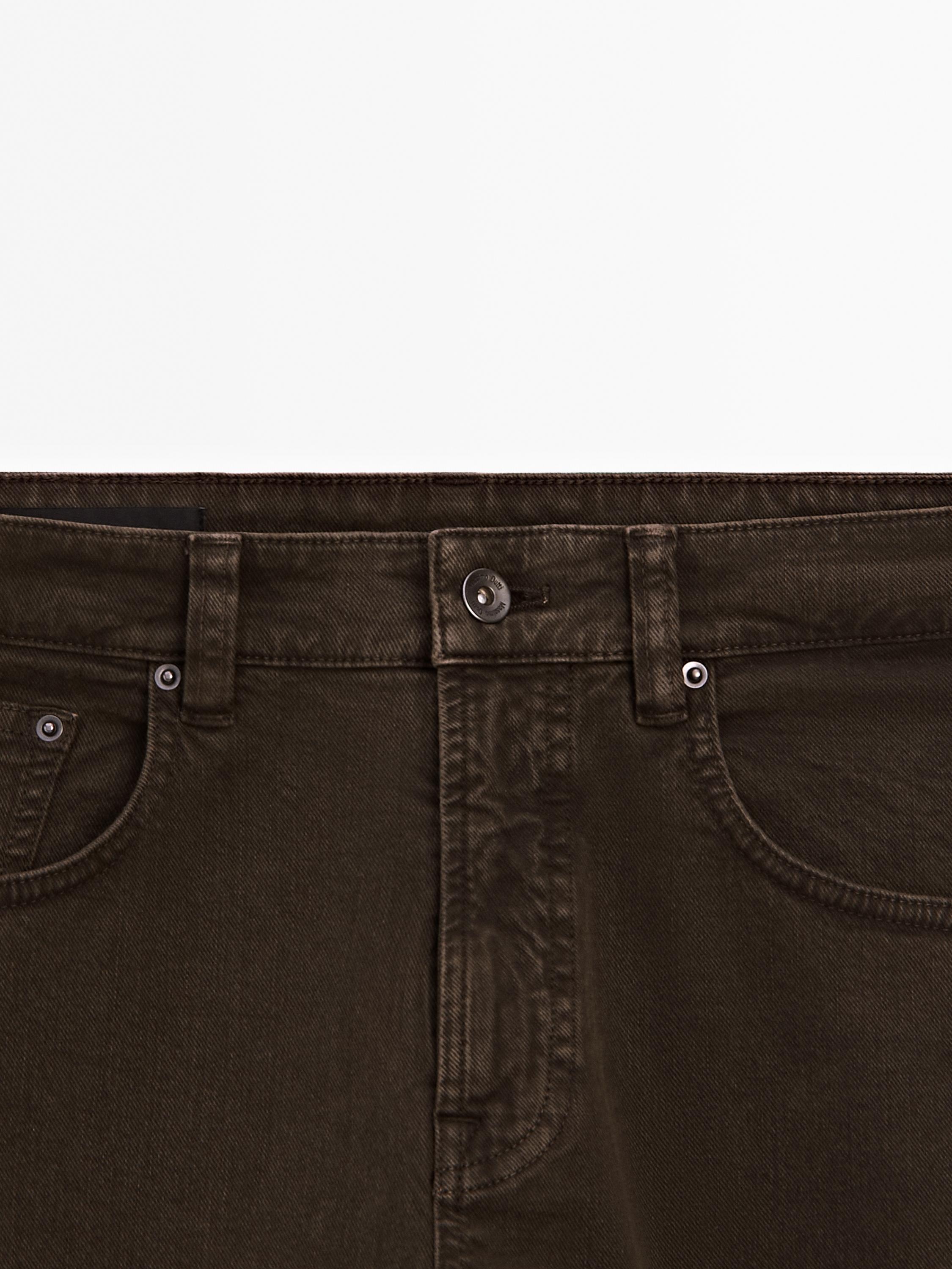 Relaxed fit denim trousers