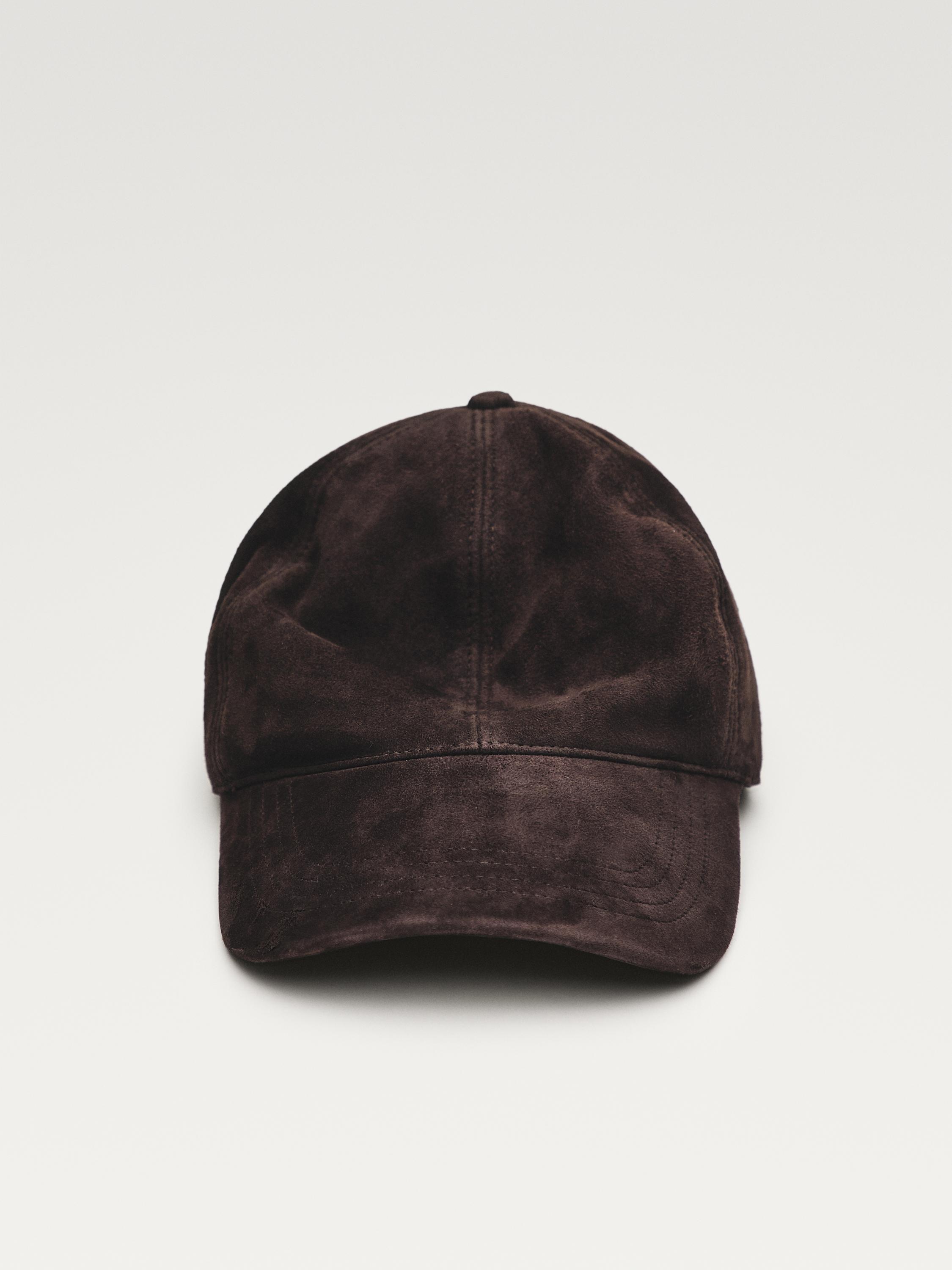 Split leather cap