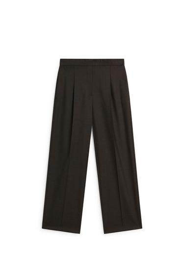 100% wool straight-leg pants - LIMITED EDITION — BROWN MARL 5