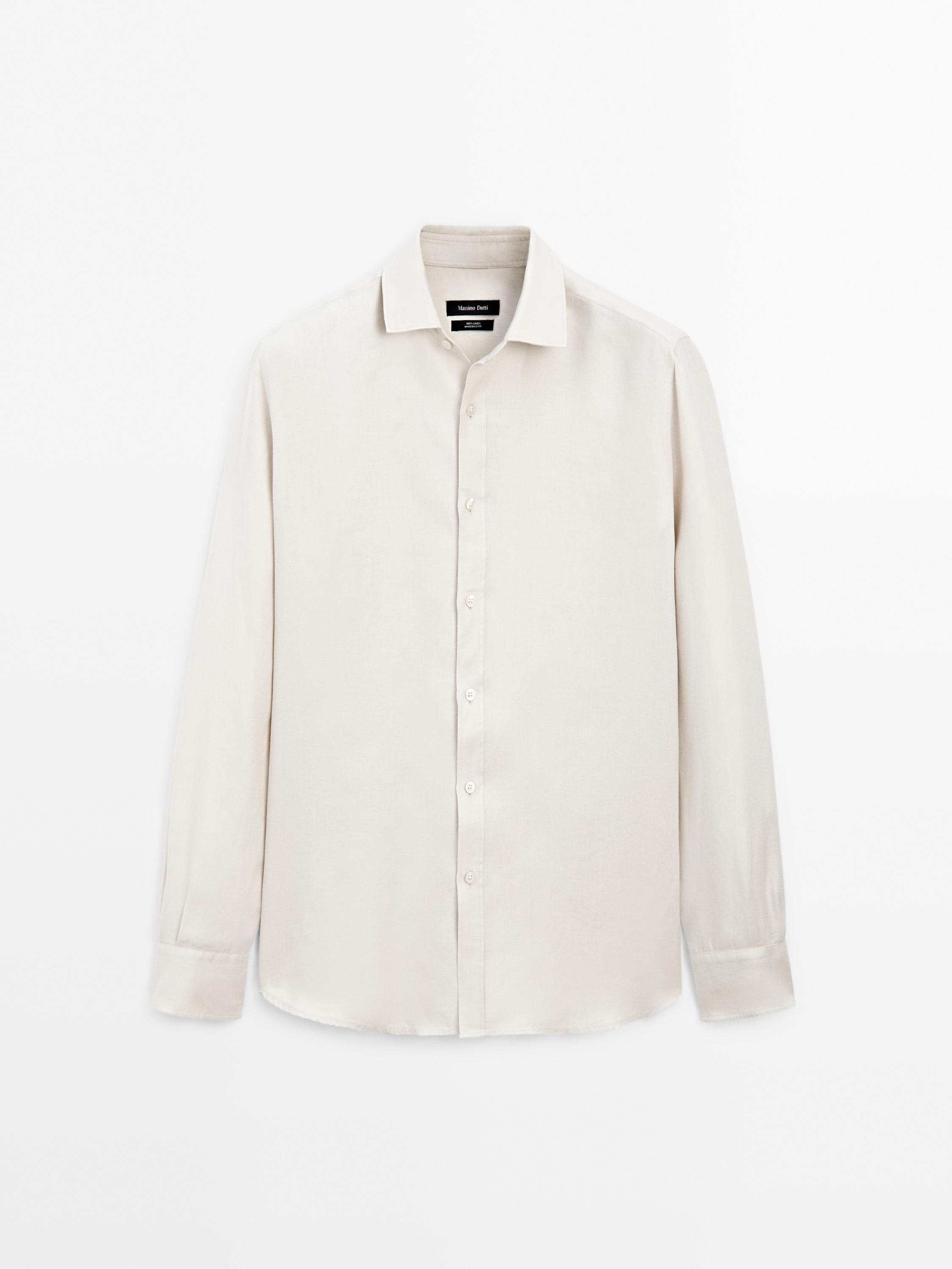 Kemeja regular fit linen 100%