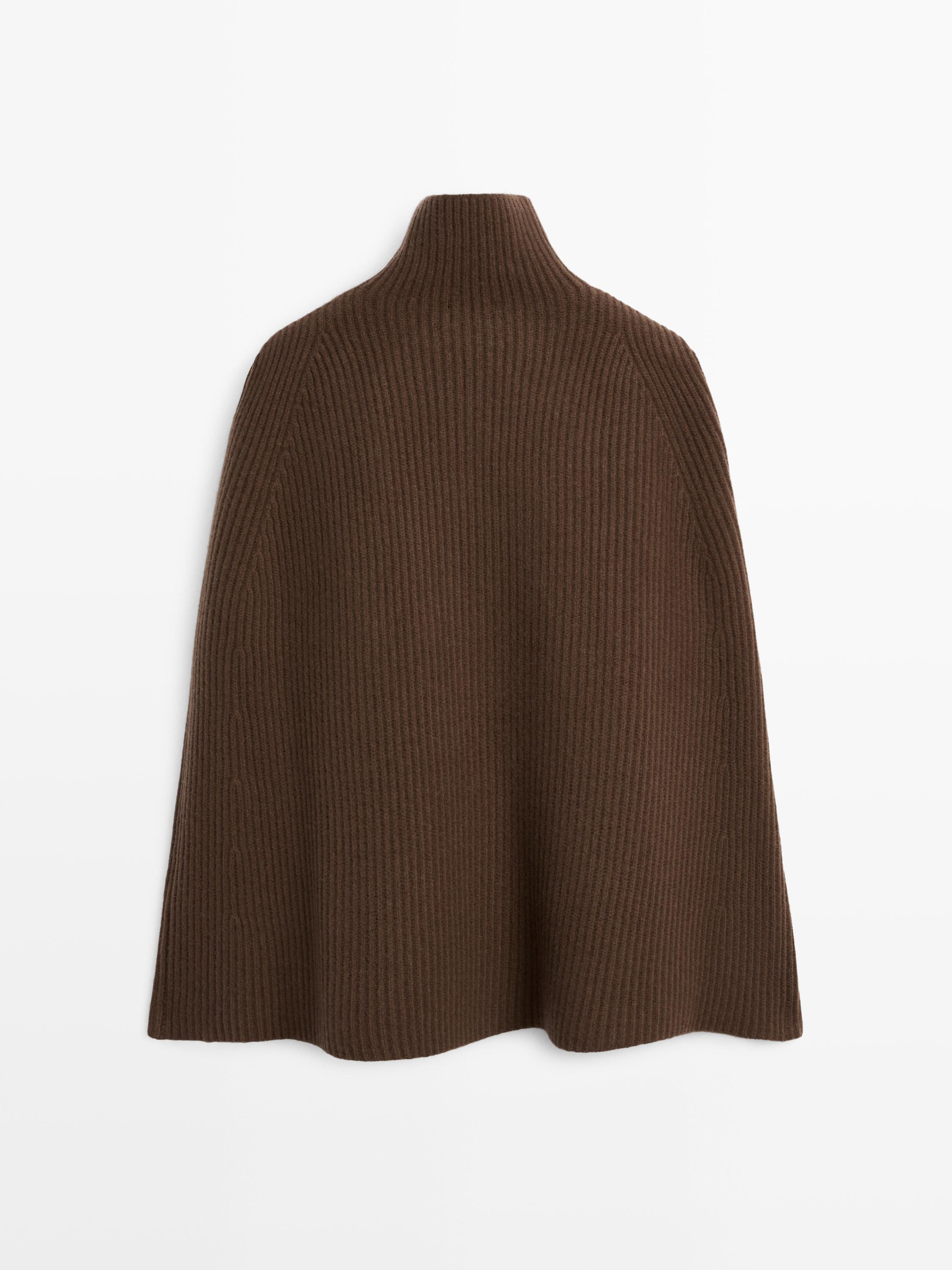 100% wool knitted coat