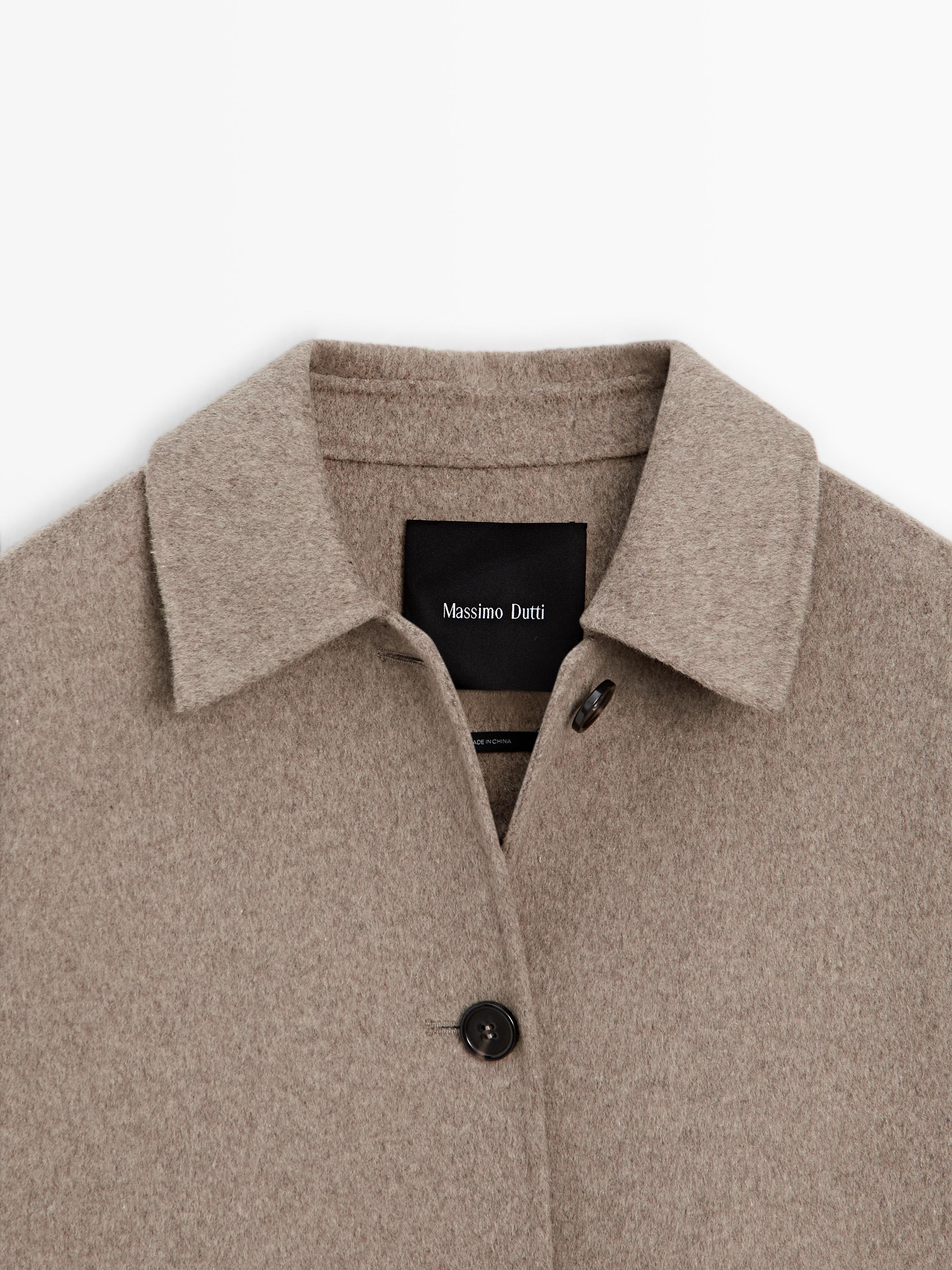 Medium wool blend coat