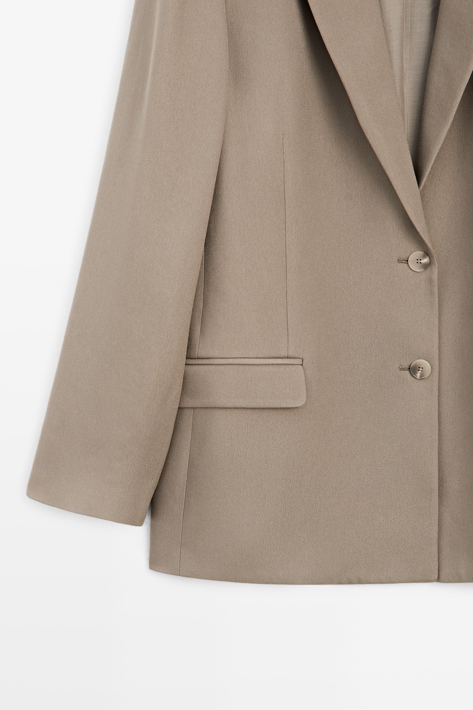 Fluid blazer - STUDIO — STONE