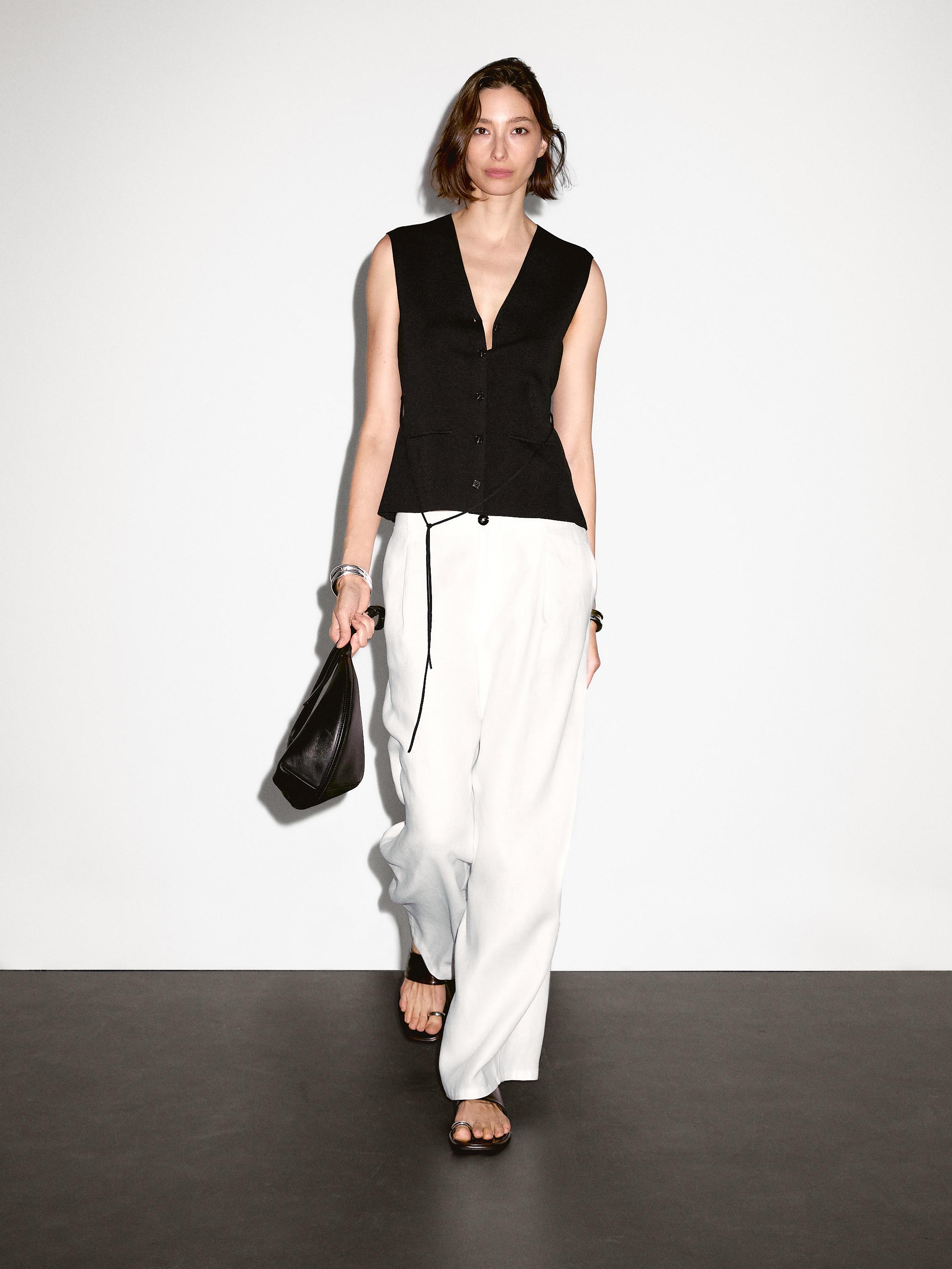 Gilet In Lana Super Geelong - Scollo A V, Uomo, Fatto In Italia - Foto 2