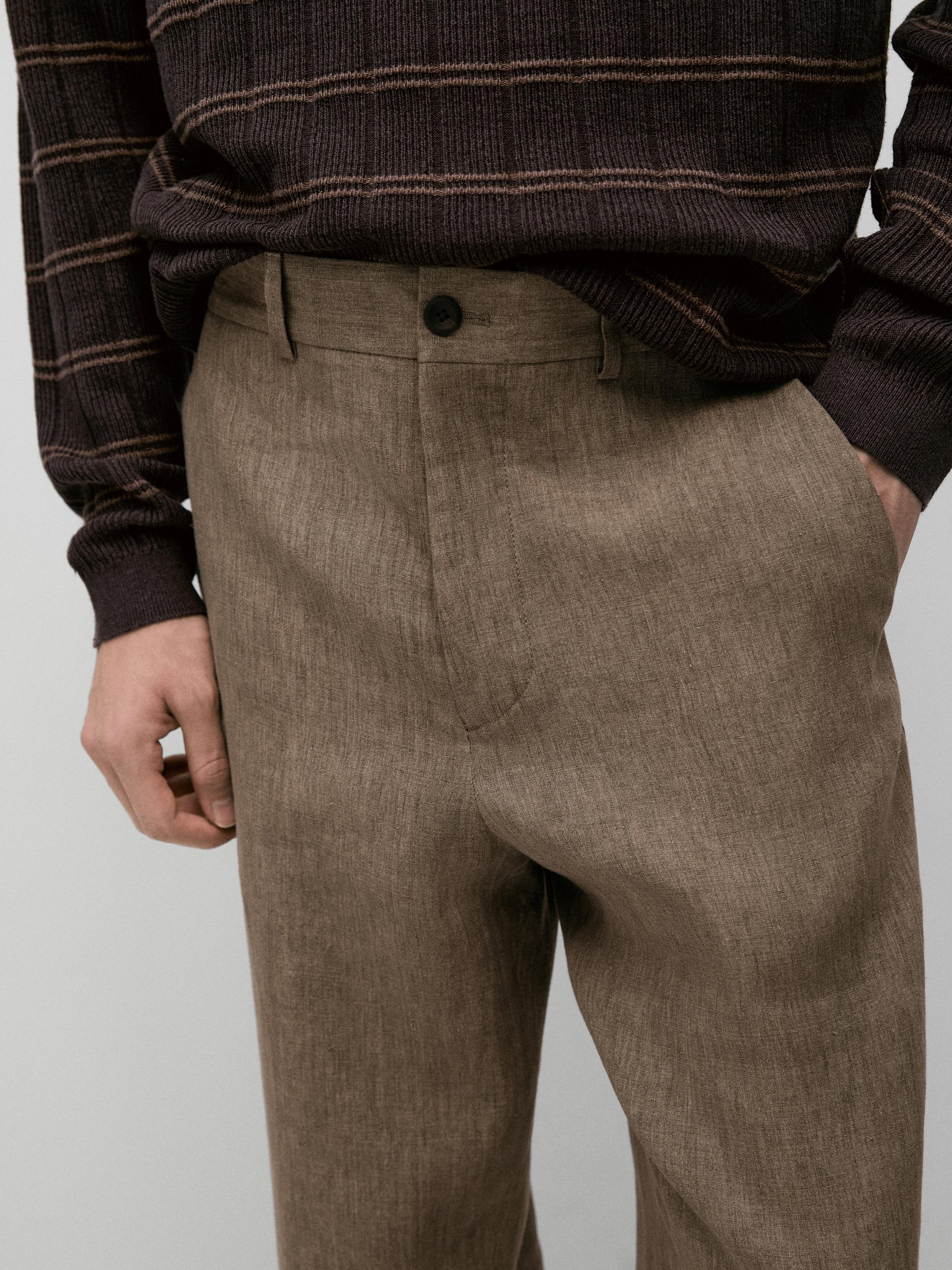 Linen suit trousers — OCHRE