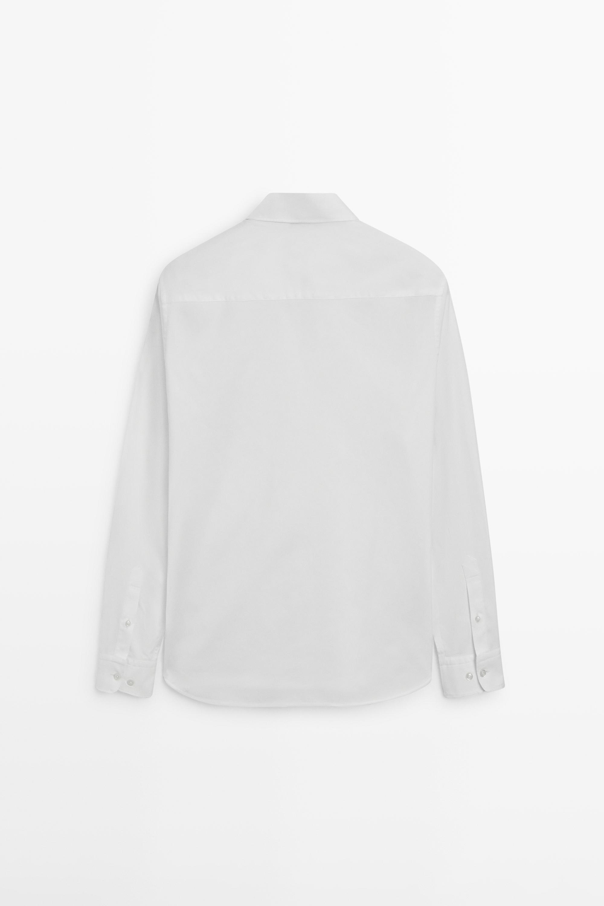 Regular fit Oxford shirt — WHITE