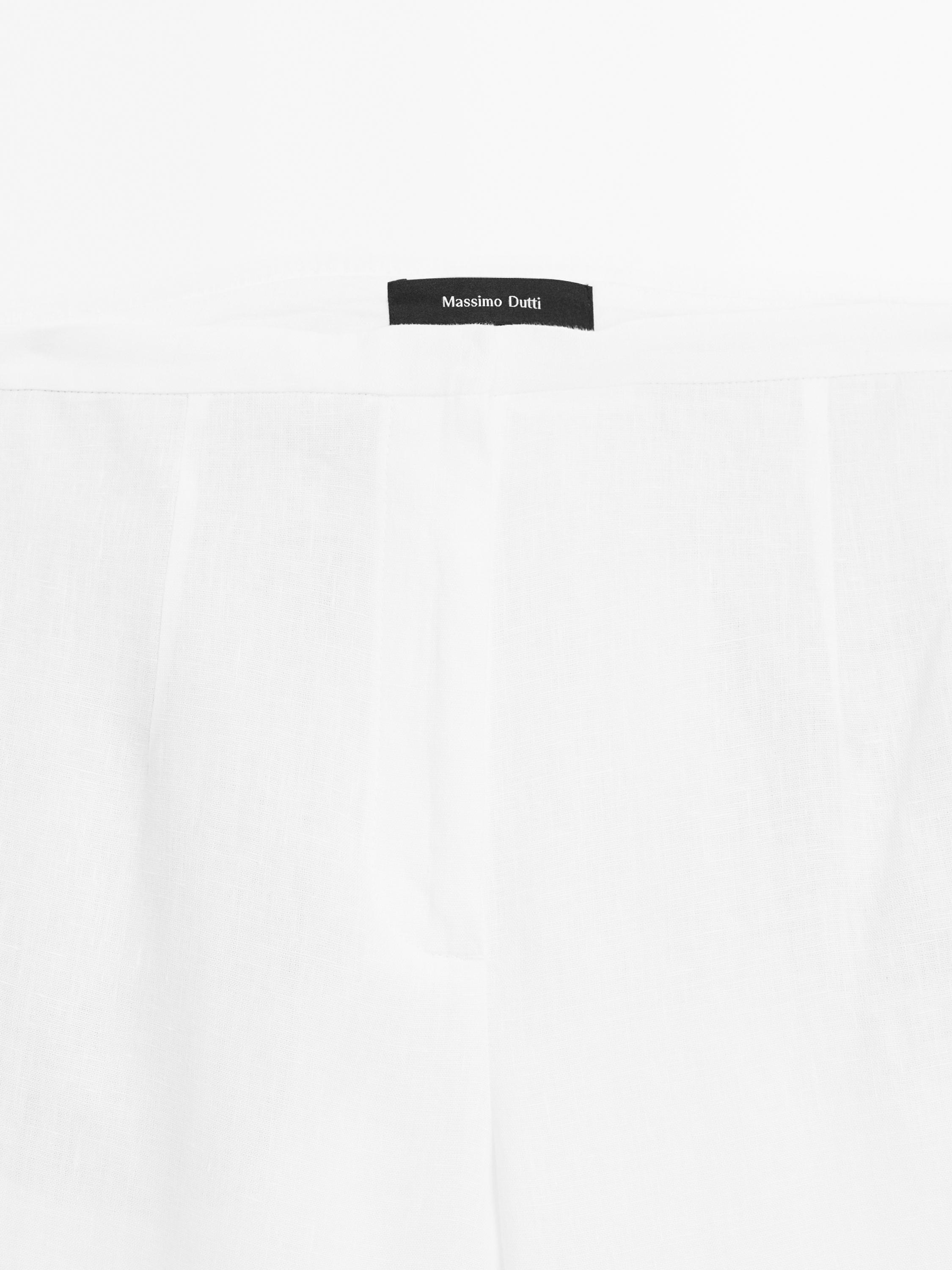 100% linen suit trousers