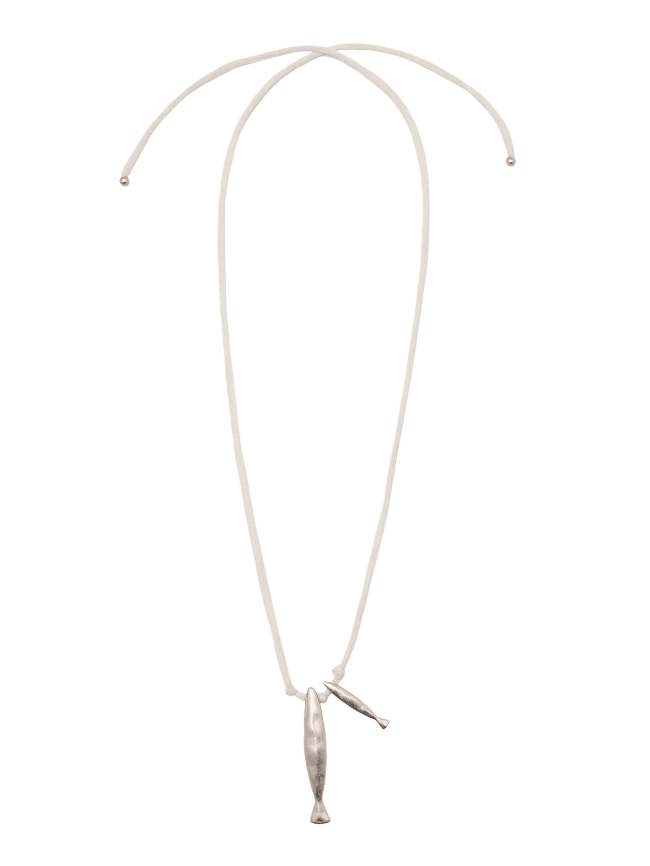 ★ Massimo Dutti★ Silk cord necklace and fish 04602615808 04602615808-c.jpg?ts=1749119948362