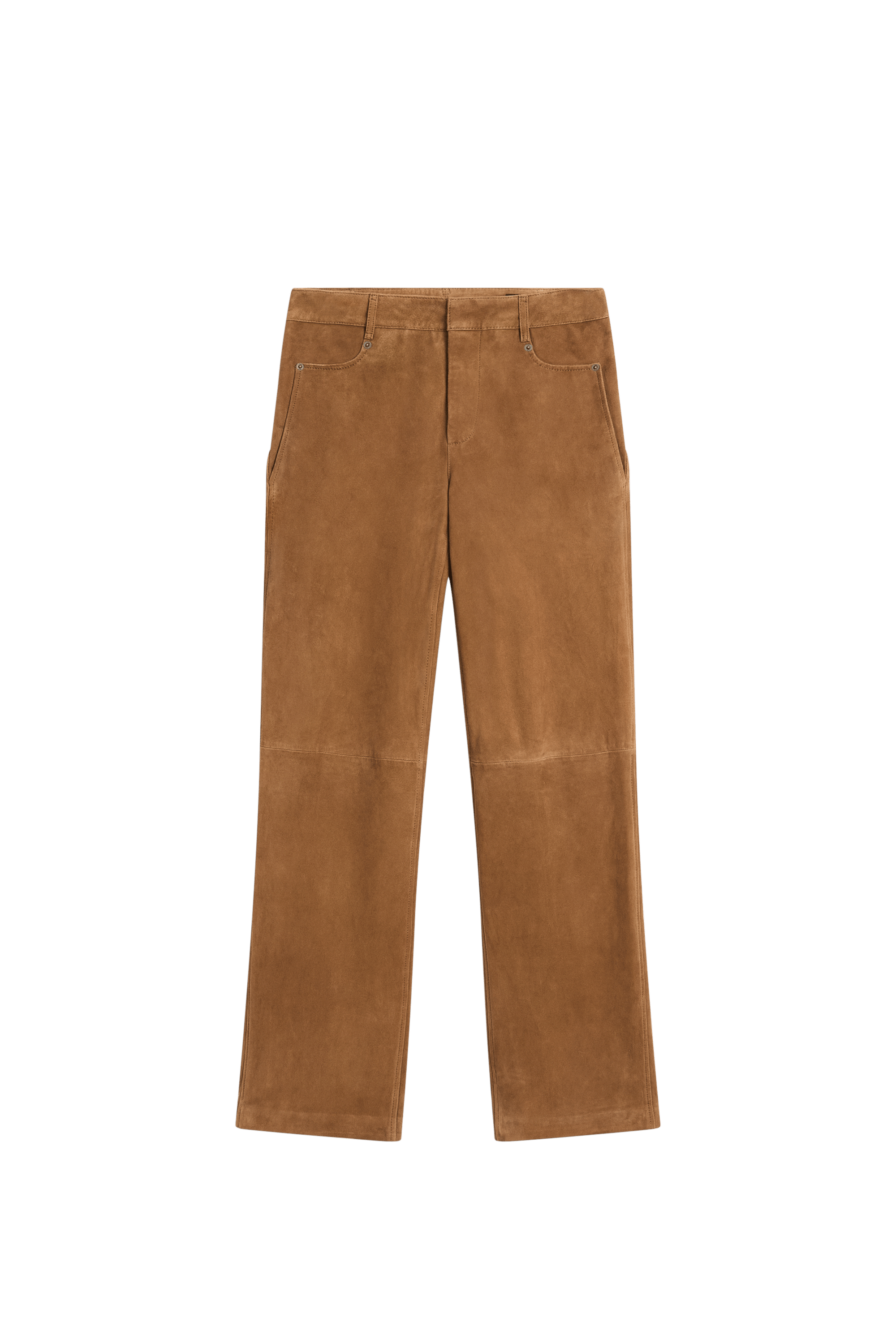 Massimo Dutti Süet deri pantolon görsel 2