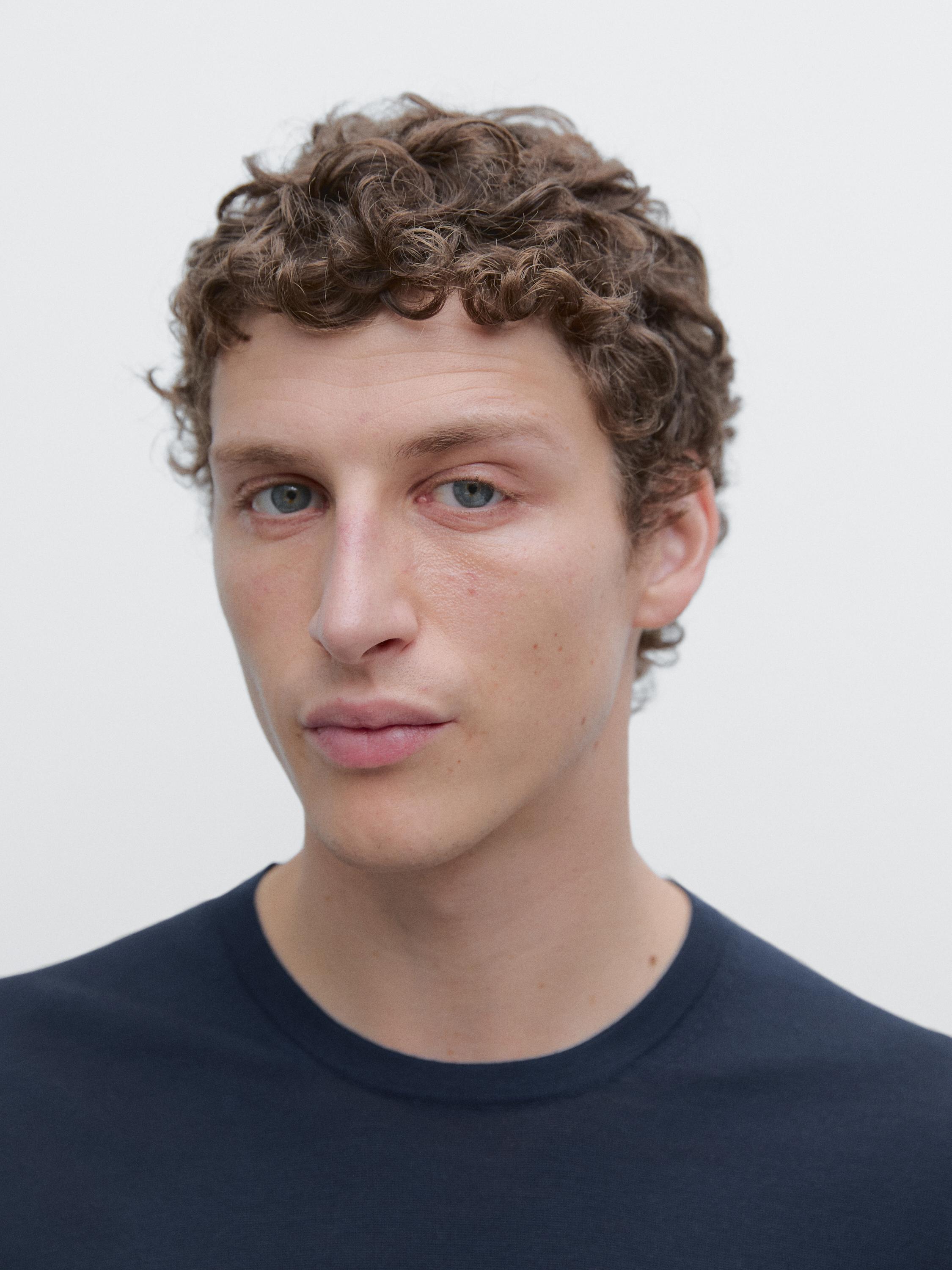 100% merino wool knit sweater — Prussian blue