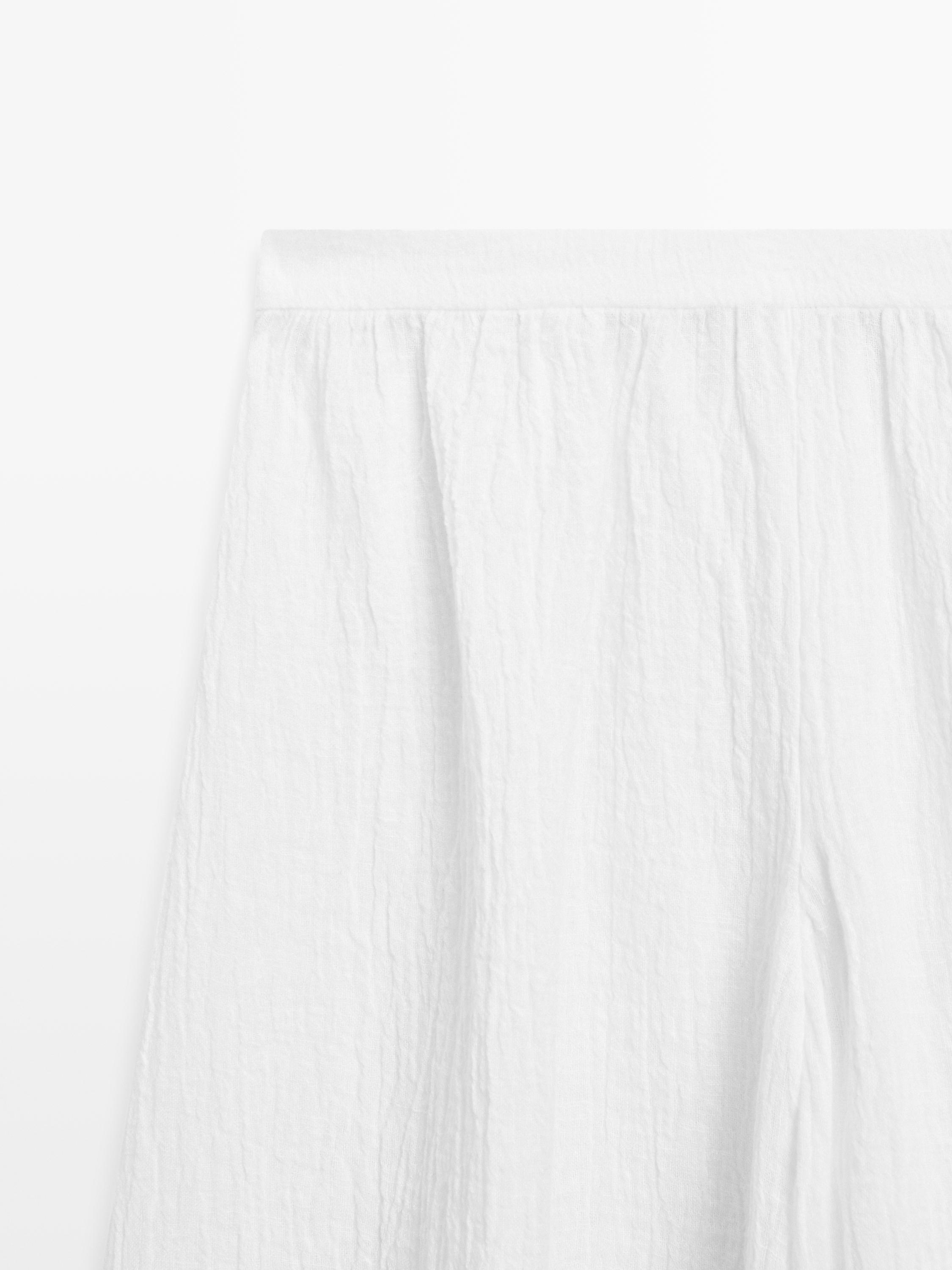 Linen sarouel trousers — Off white