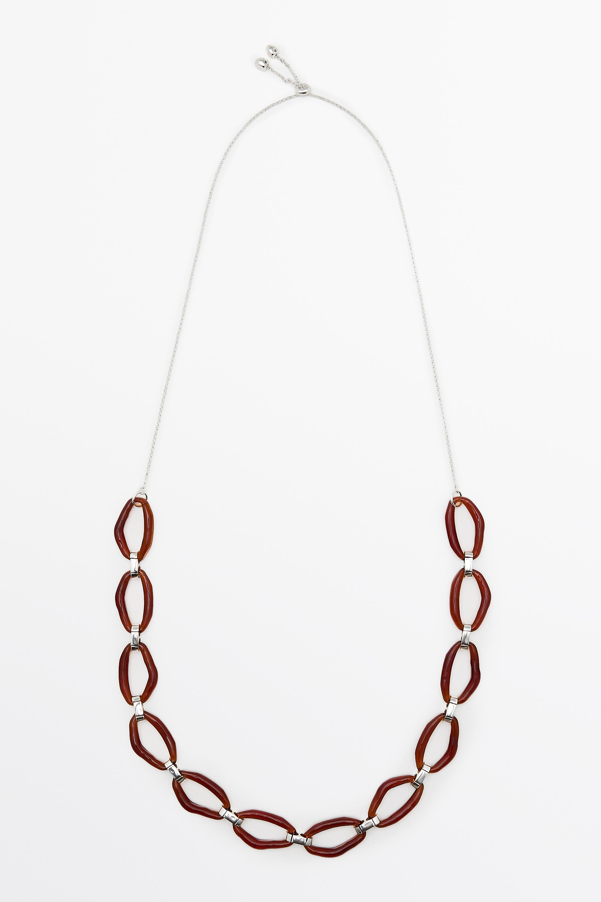 Collar eslabones vidrio