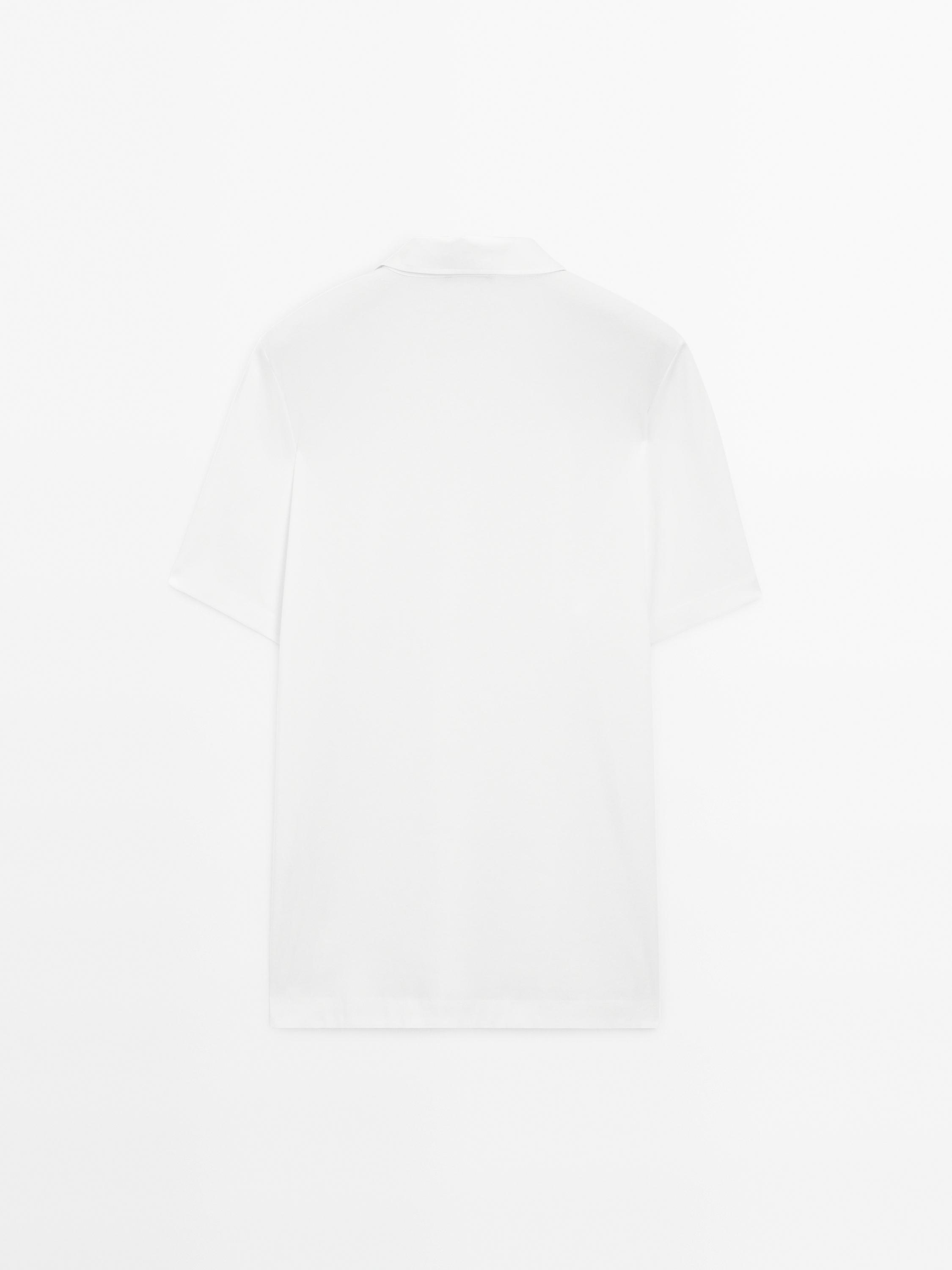 Short sleeve cotton polo shirt