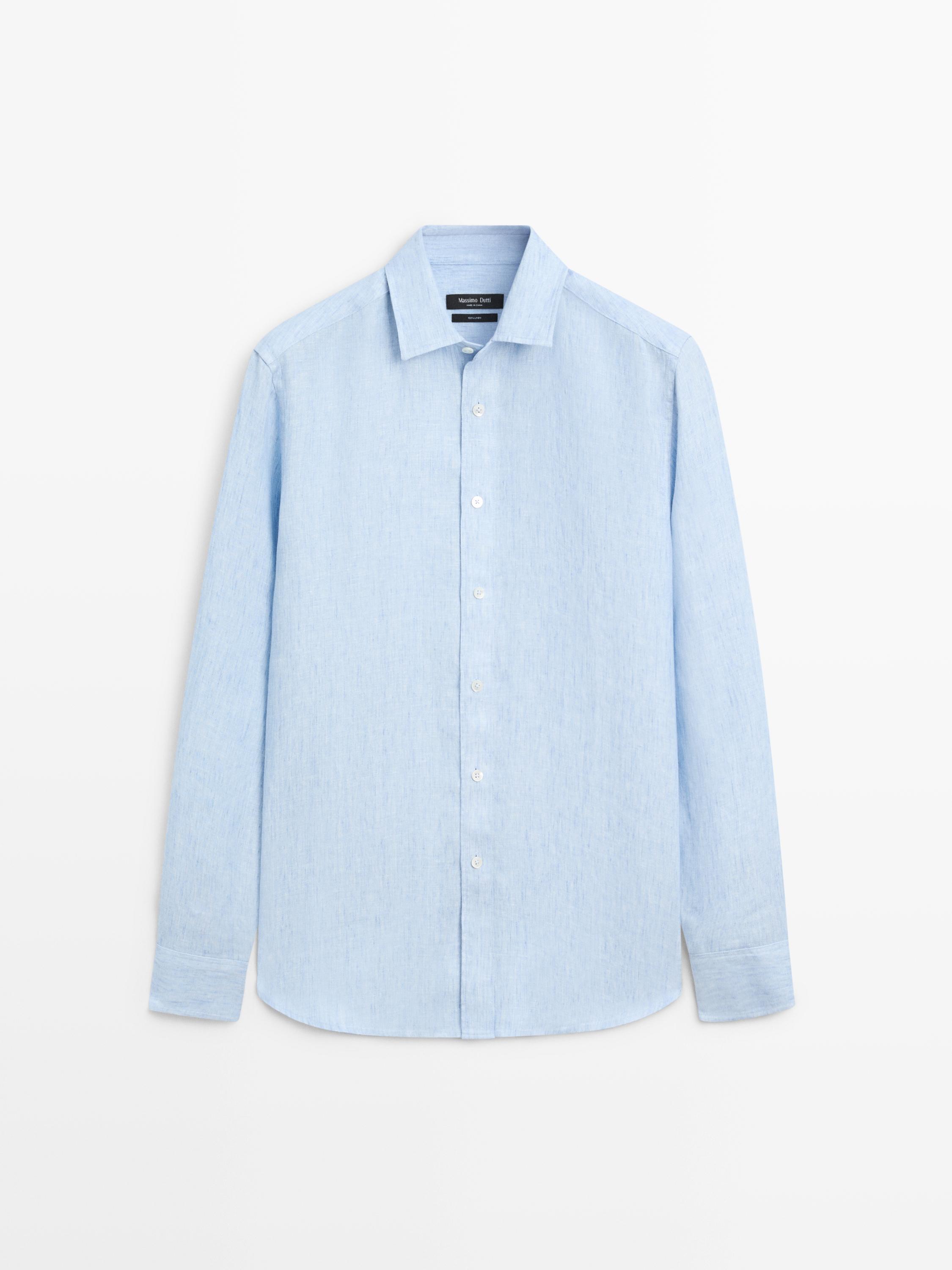 Chemise regular fit 100 % lin