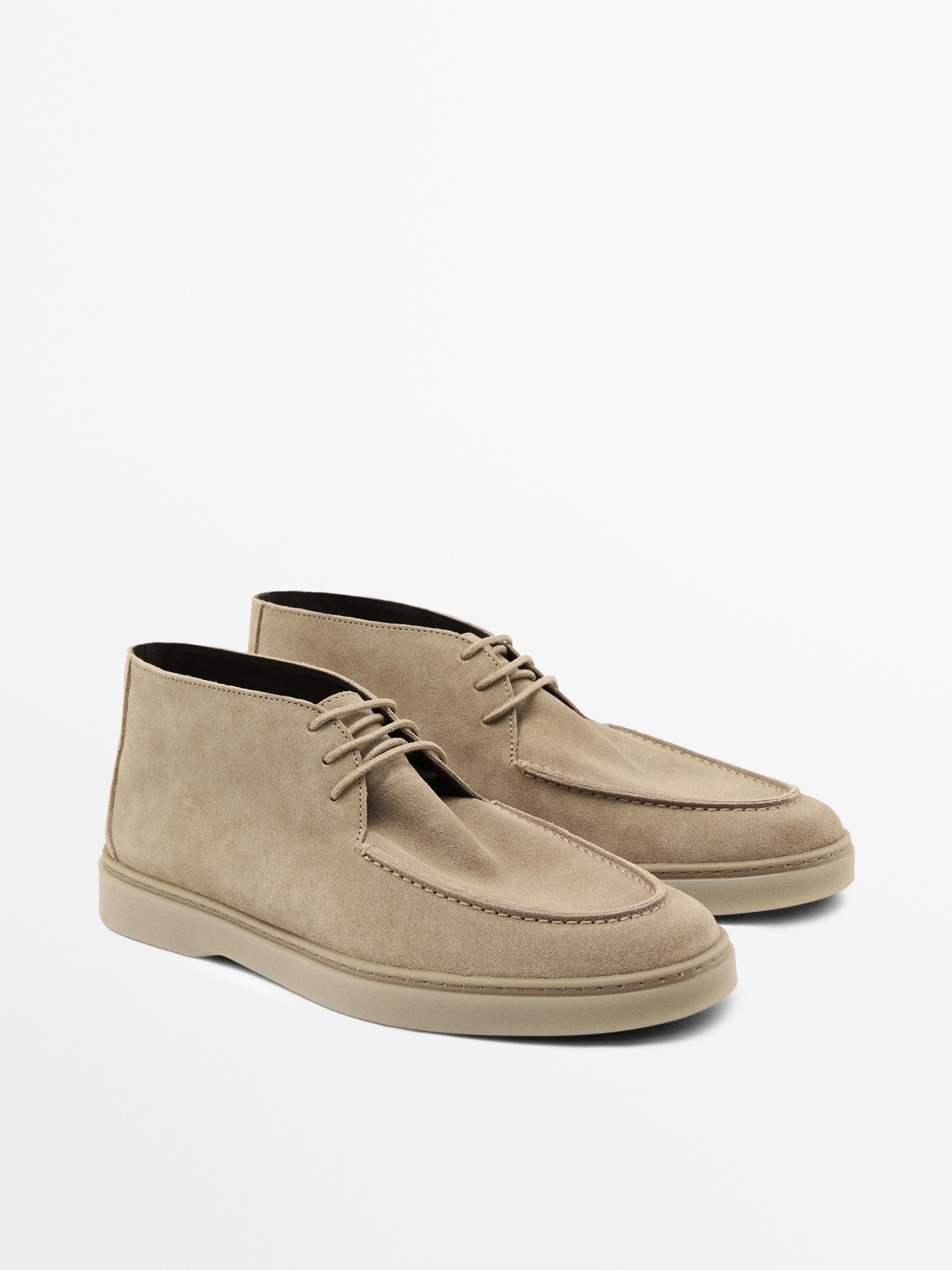 Zapato abotinado soft serraje