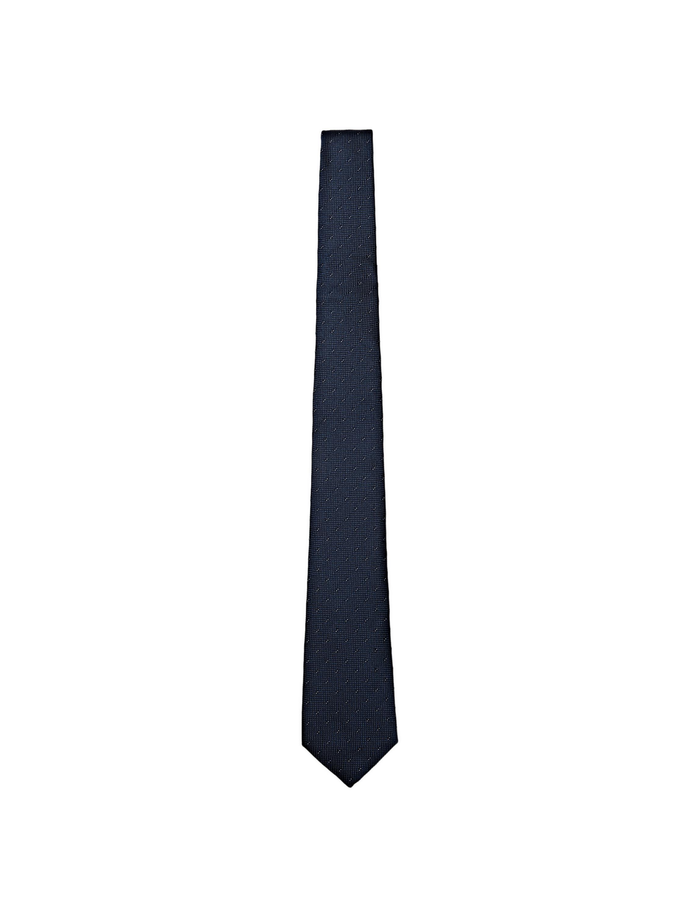 100% silk tie — NAVY BLUE