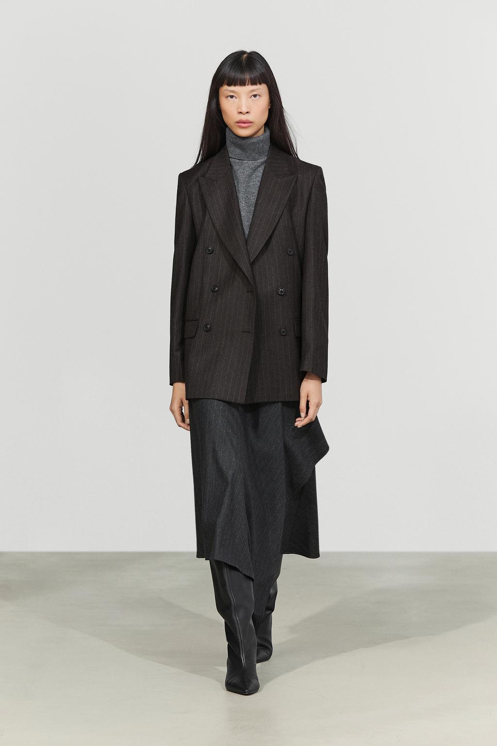 Massimo Dutti Pinstripe kostyum pencəyi