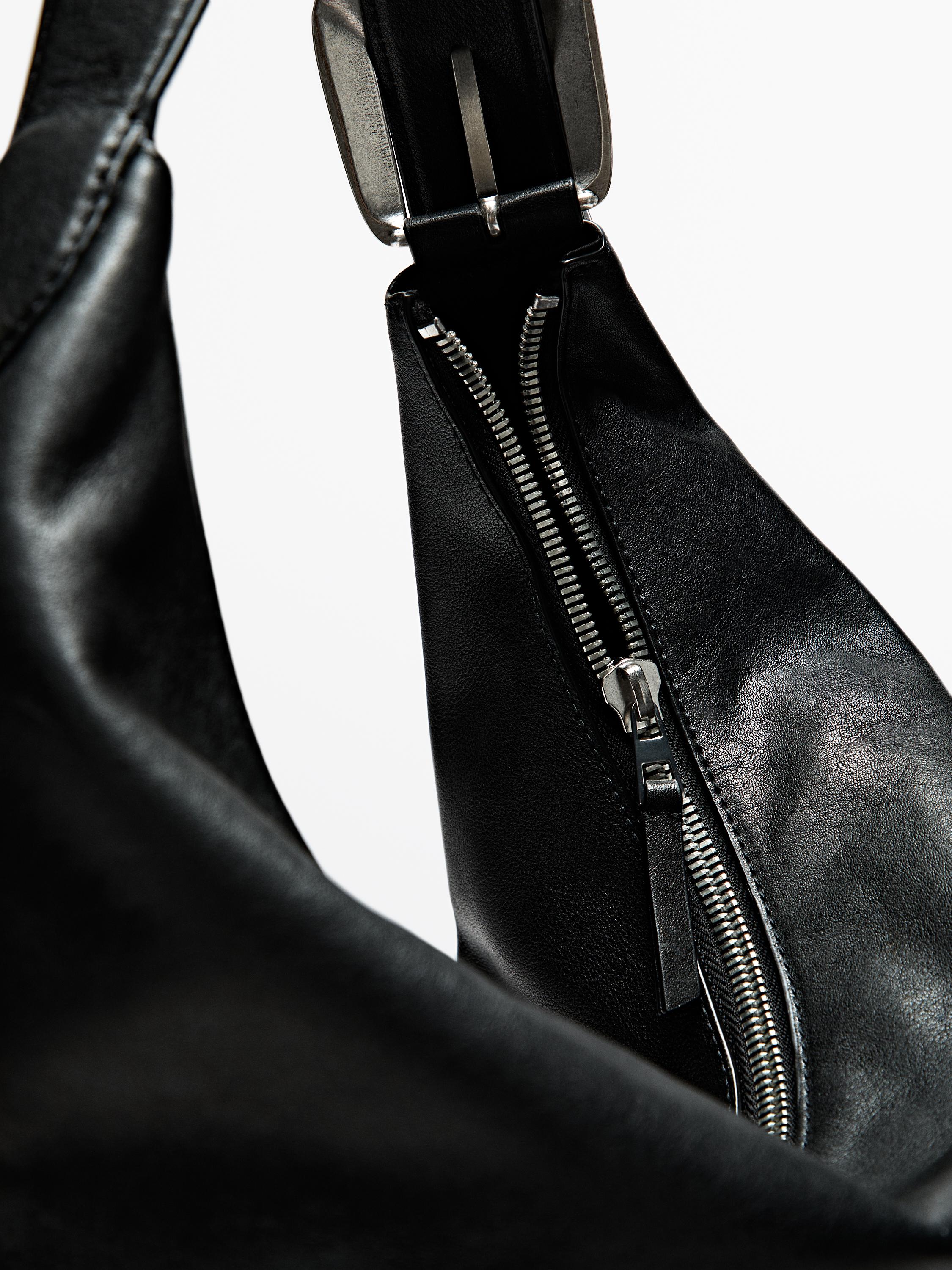 Nappa leather maxi bag