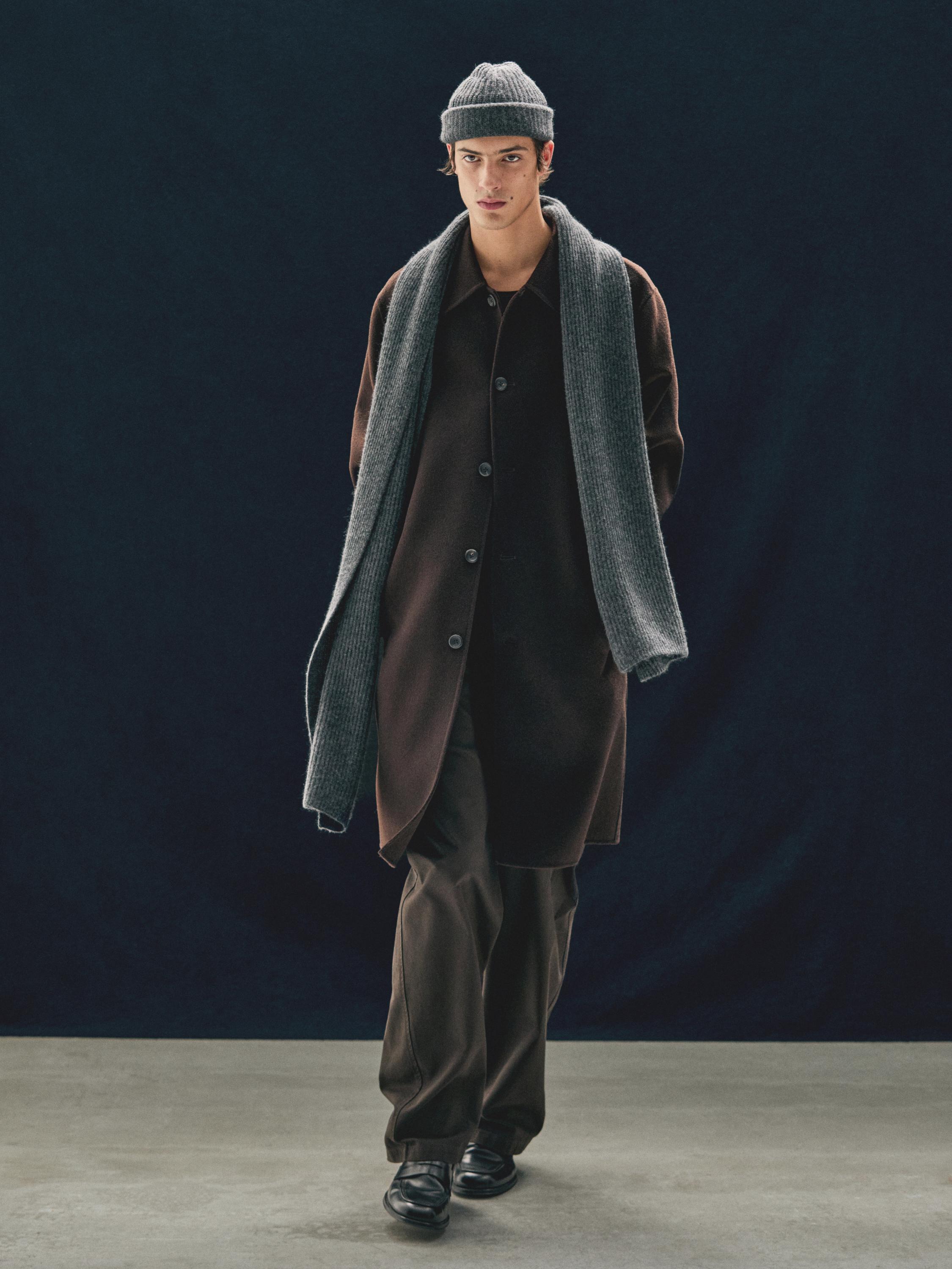 Gorro canalé 100% cashmere