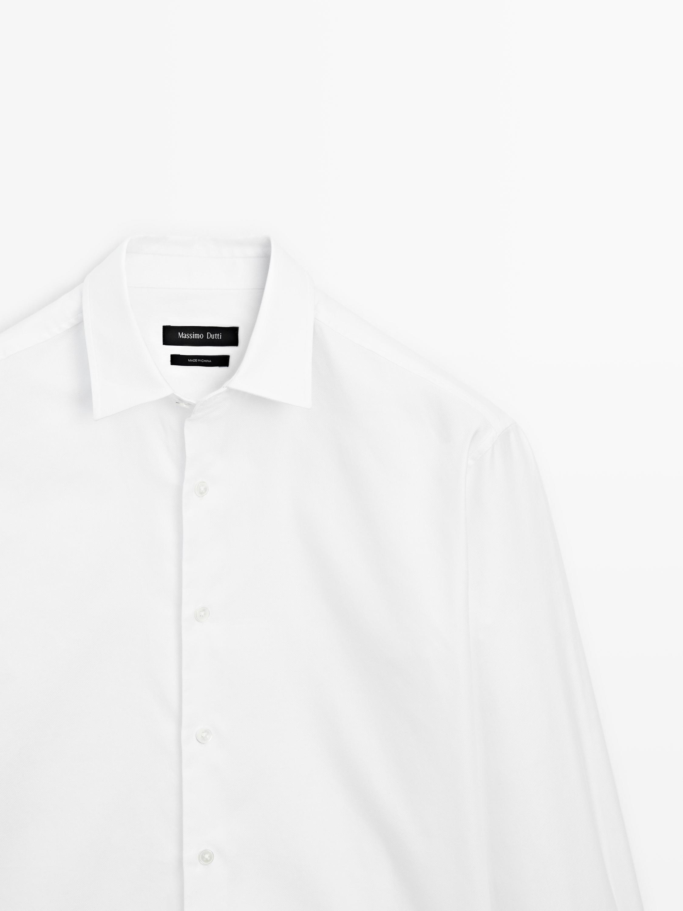 Regular fit textured shirt