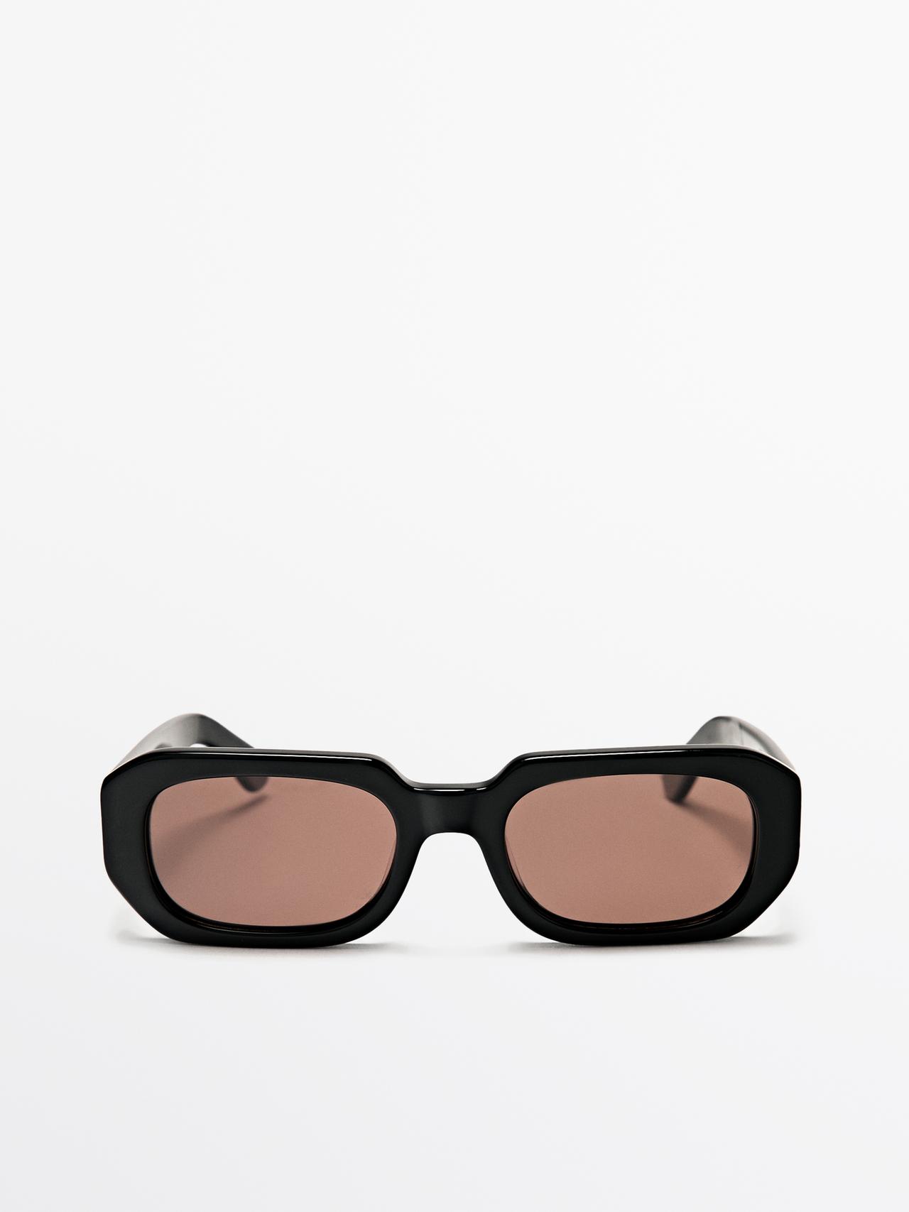 Gafas De Sol Cuadradas - Negro - 01 - Massimo Dutti - Mujer