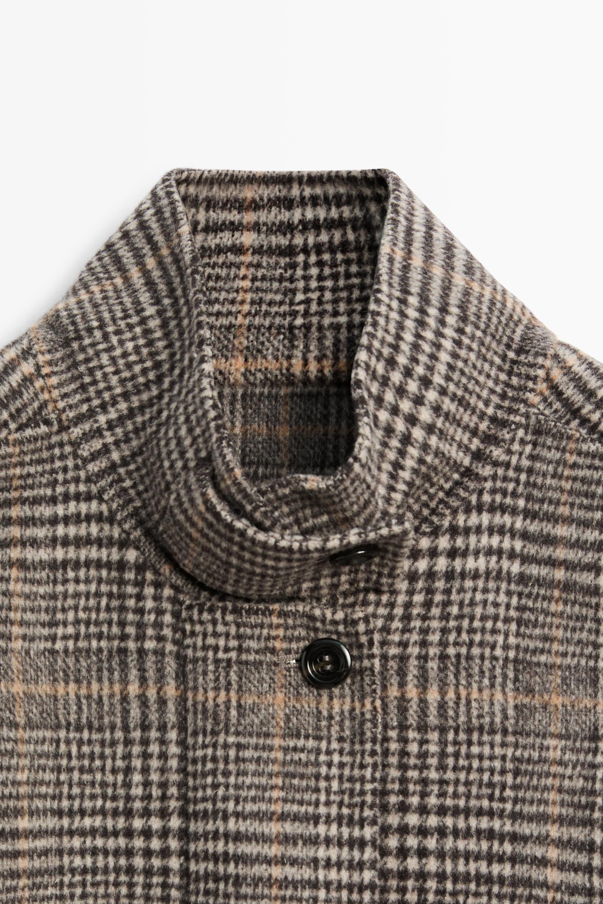 Plaid bomber jacket — BLACK