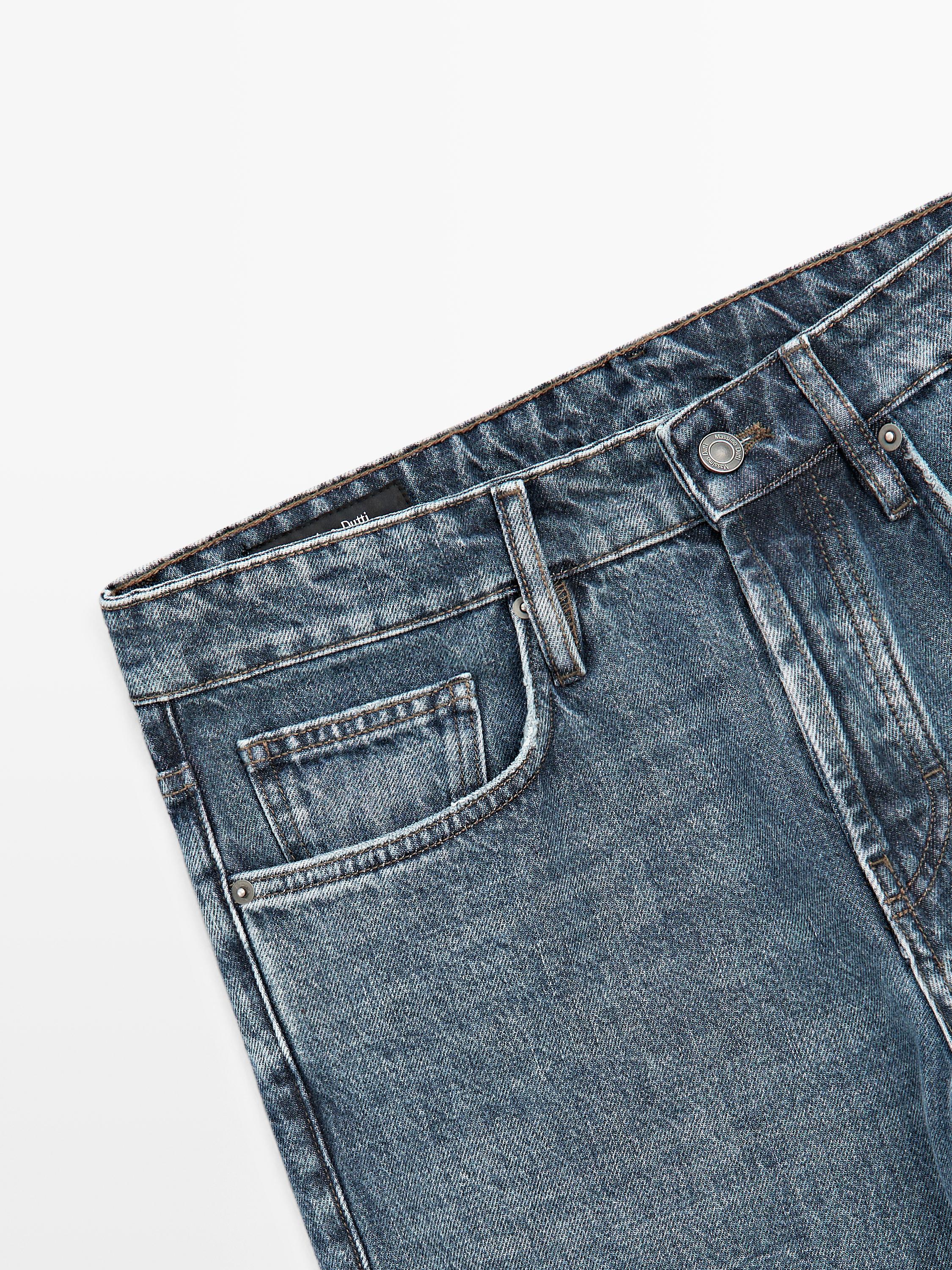 Cropped slim fit jeans — DEEP BLUE