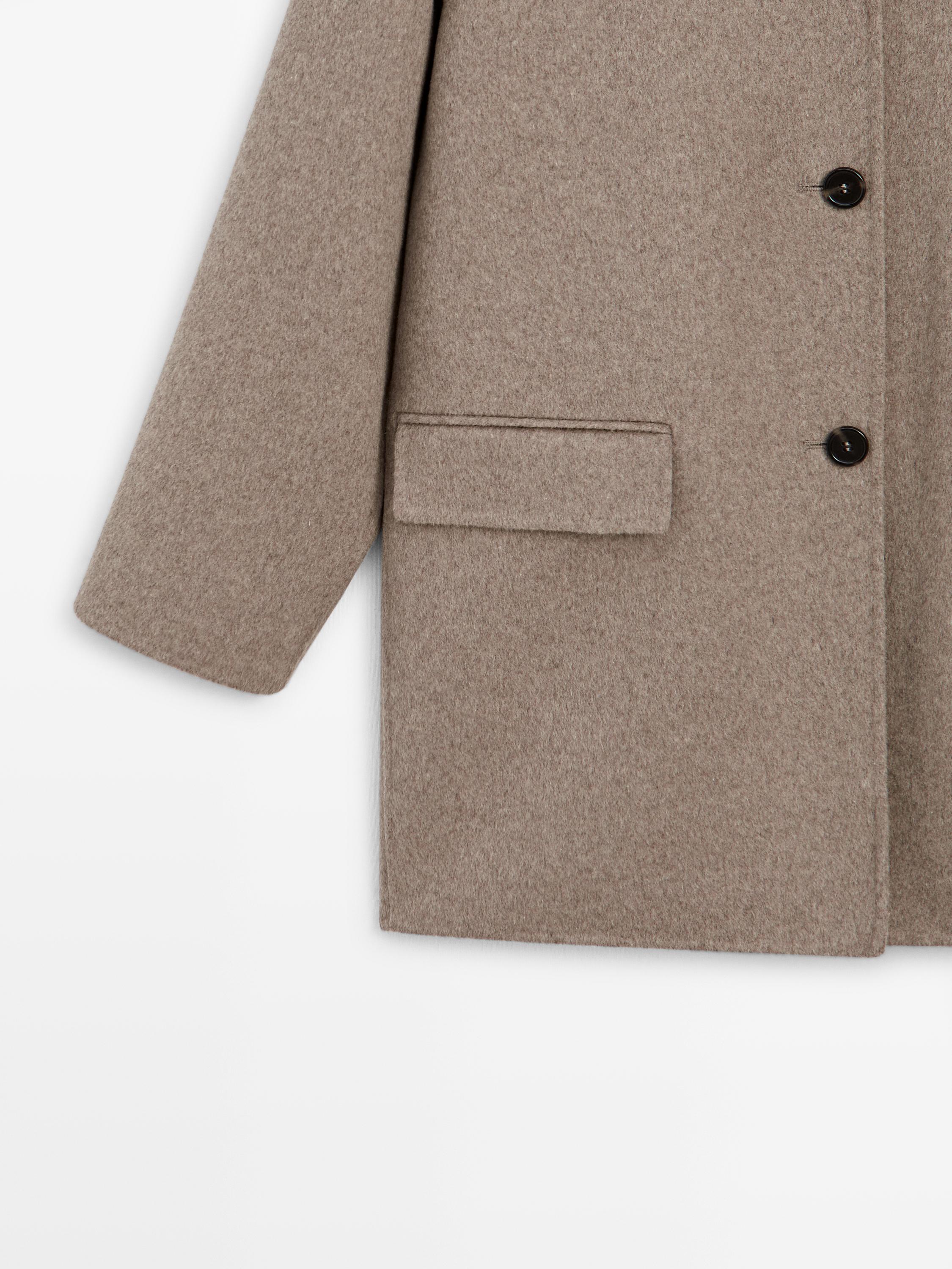 Medium wool blend coat