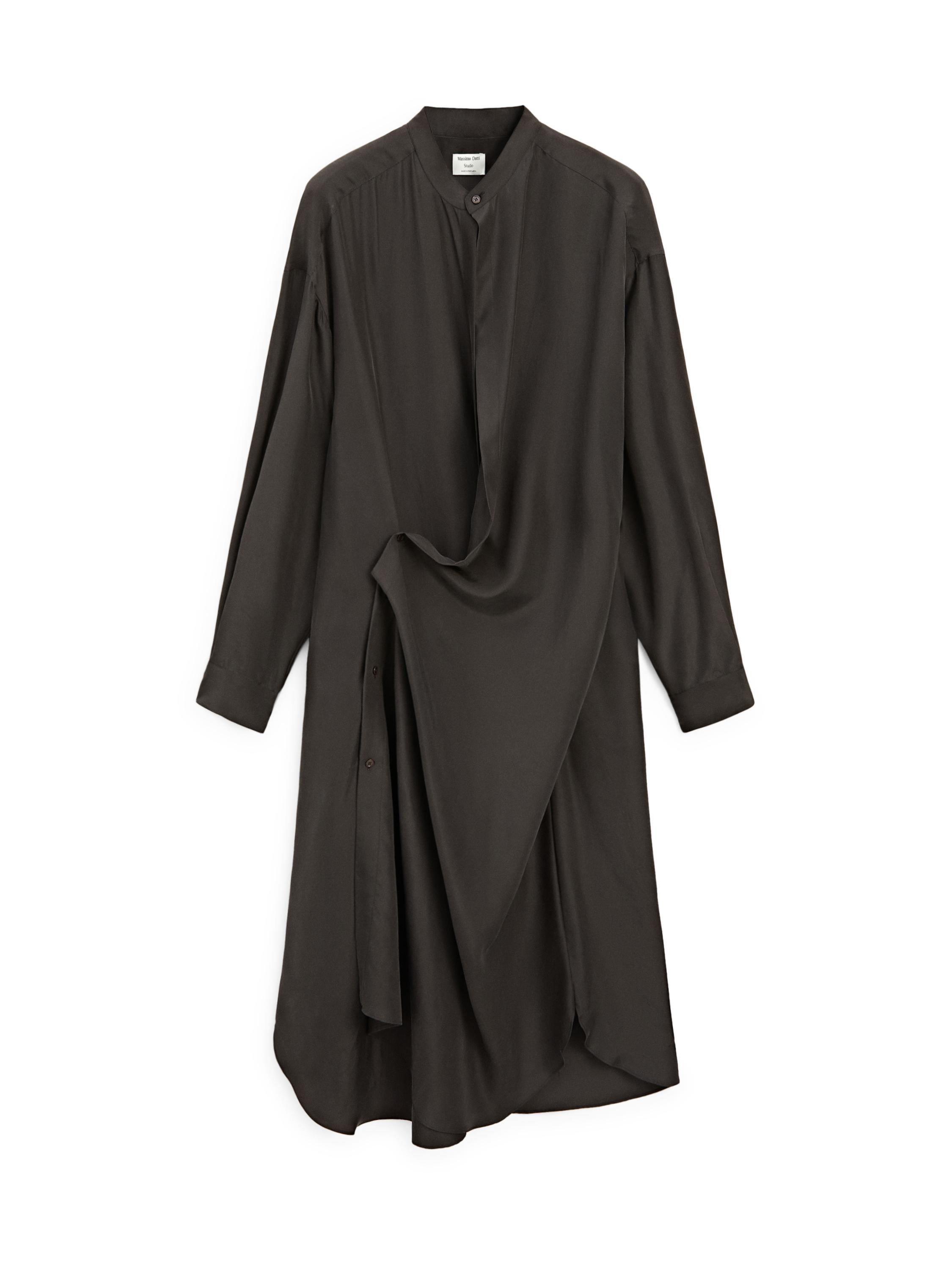 massimo dutti silk dress Massimo Dutti Flowing Satin Dress by Massimo Dutti