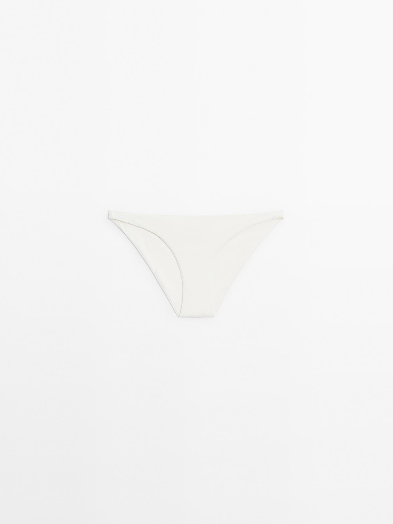 Massimo Dutti - Dame - Bikini-Sæt I Macramé - Råhvid - M