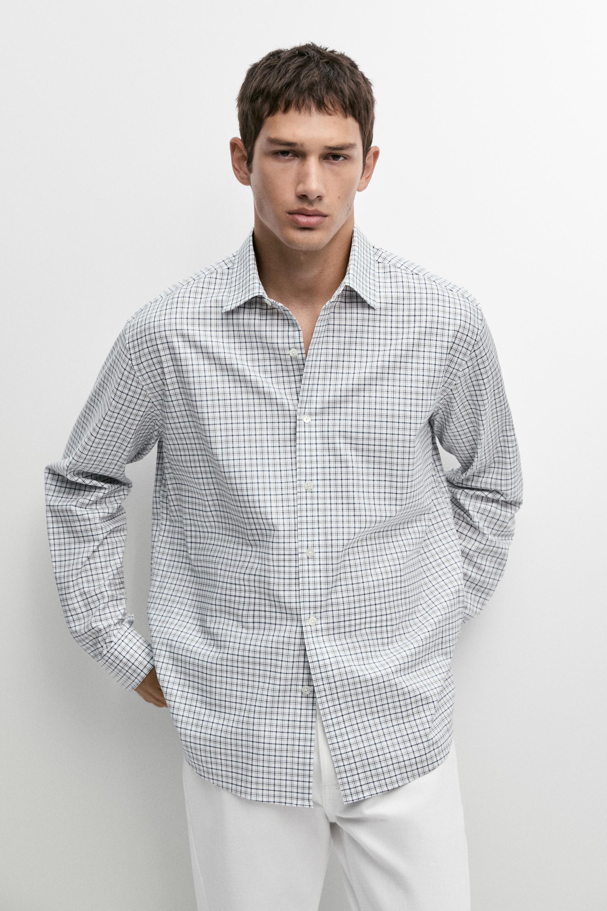 100% cotton regular fit check shirt