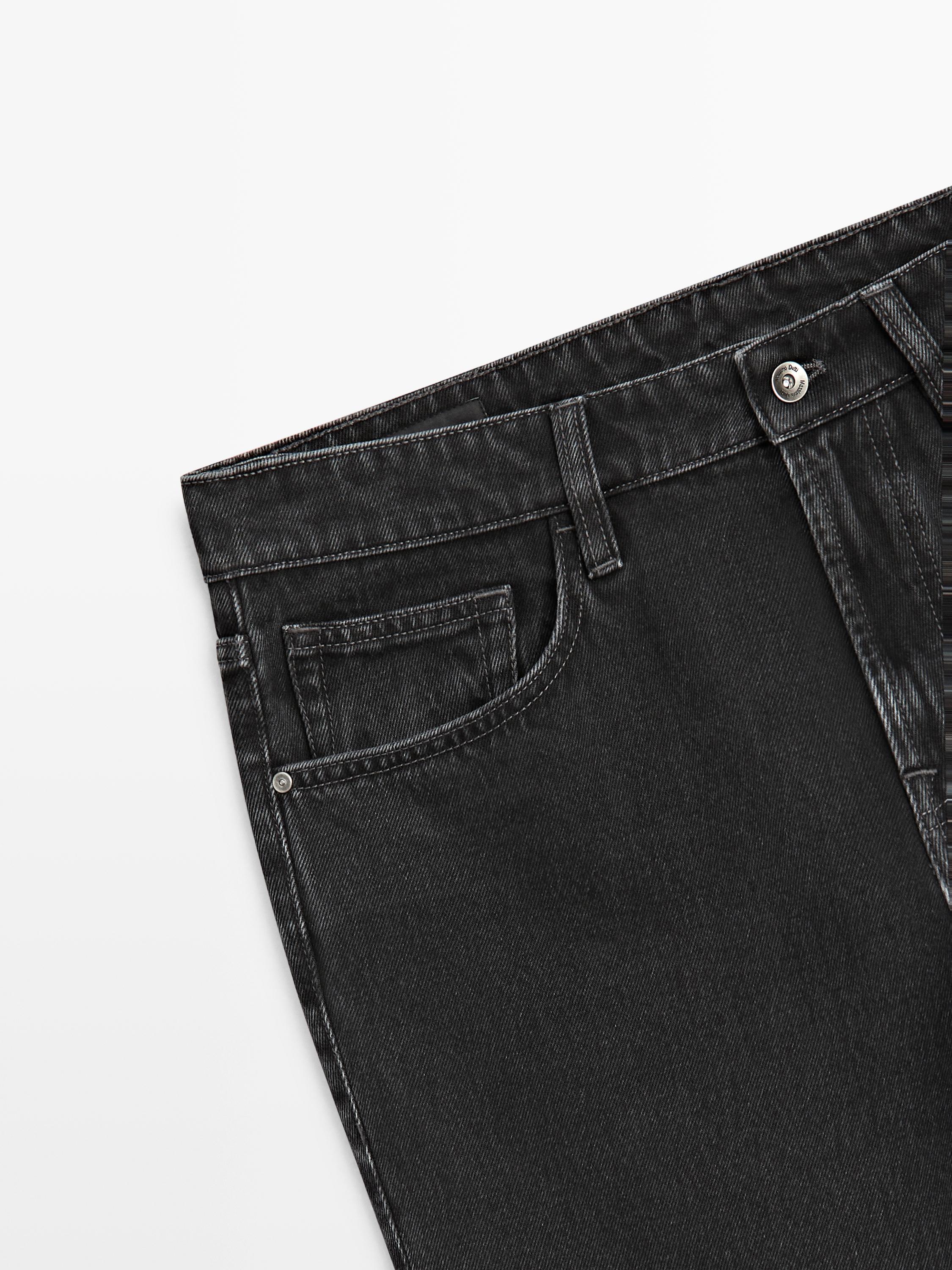 Tapered fit jeans — CHARCOAL